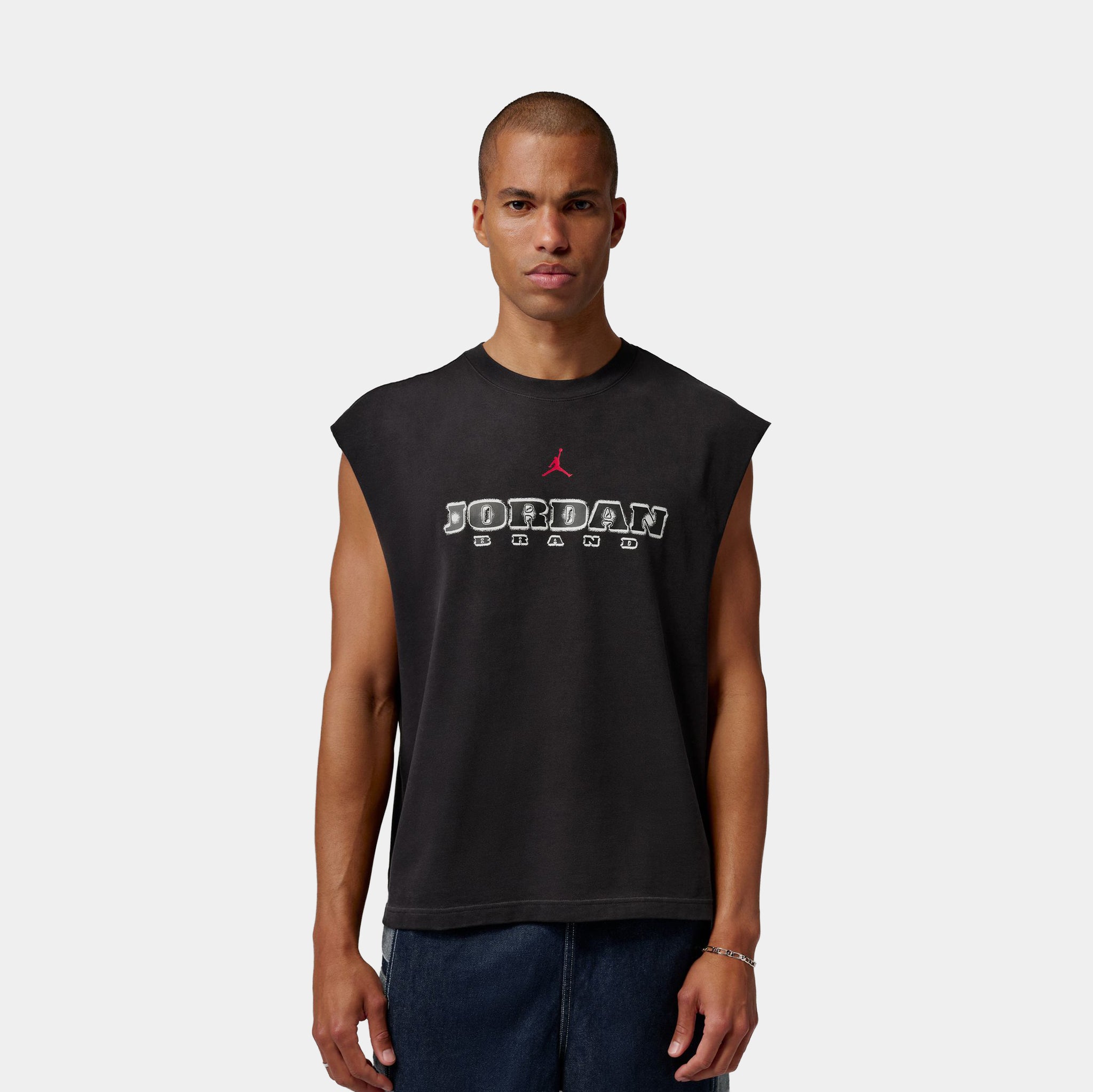 Jordan Brooklyn Sleeveless Muscle Mens Short Sleeve Shirt Black