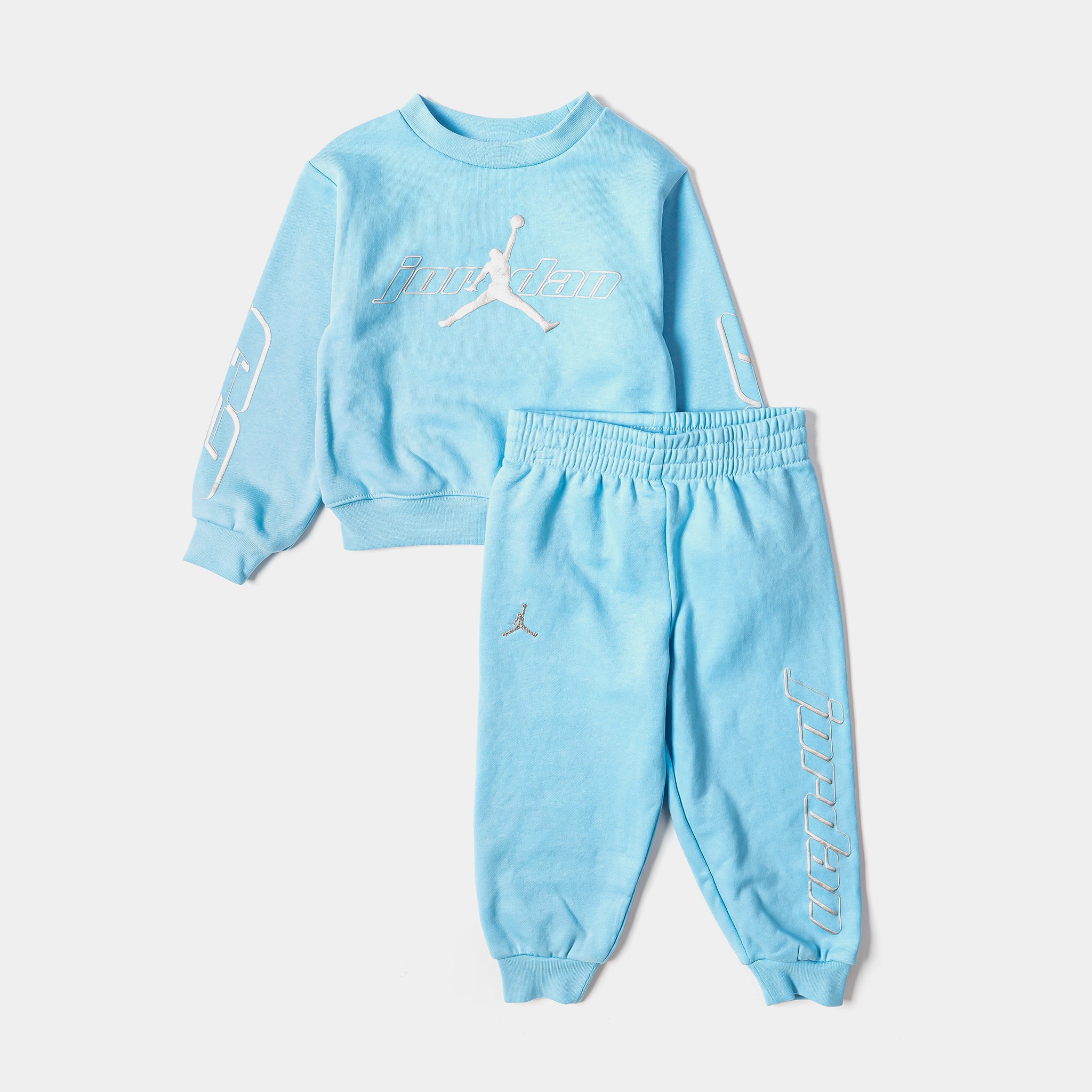 Jordan Mountainside Fleece Crew Infant Toddler Set Blue Silver 75F343 ...
