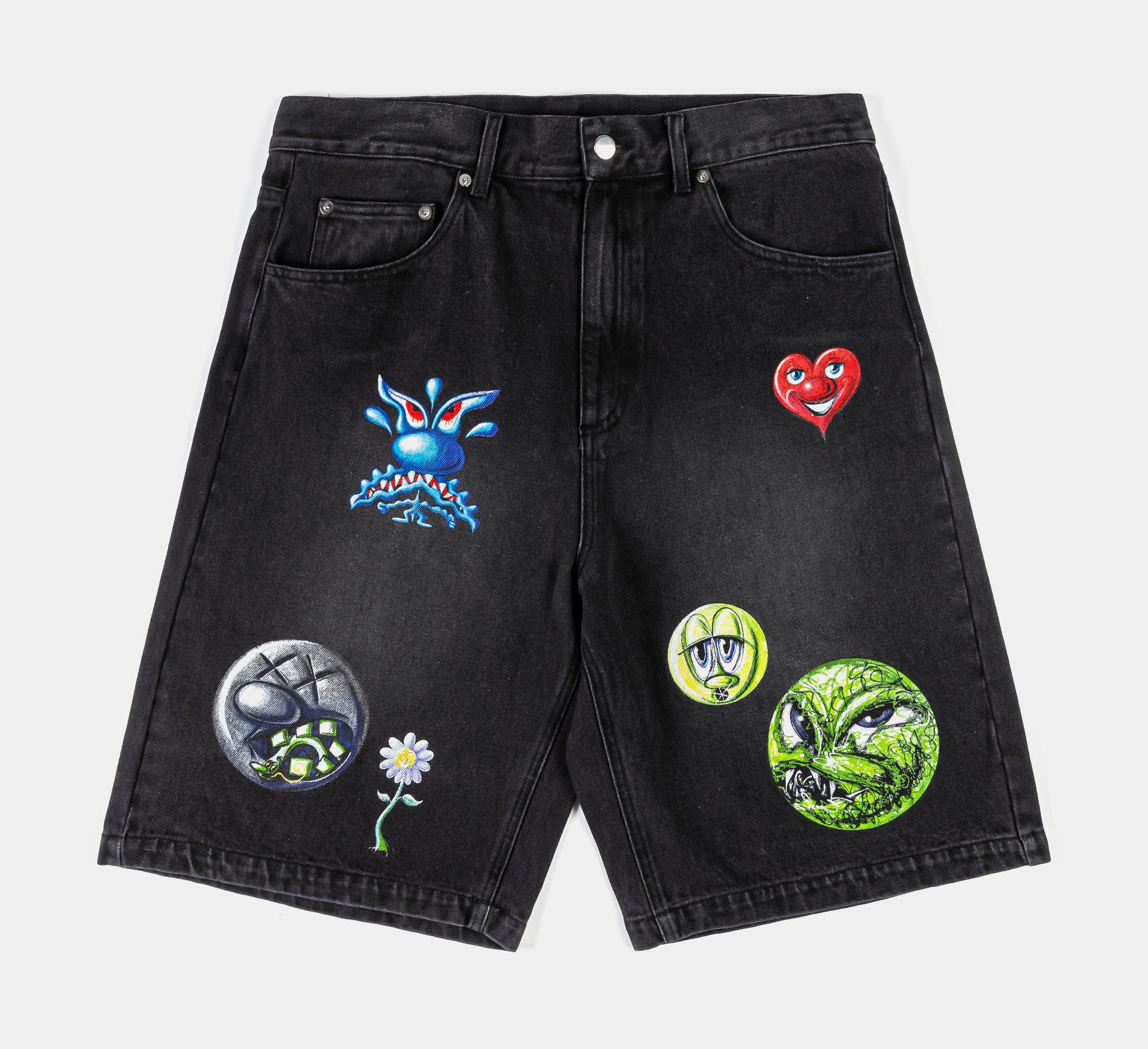 SHoe Palace SP x Kenny Scharf All Over Print Washed Denim Mens