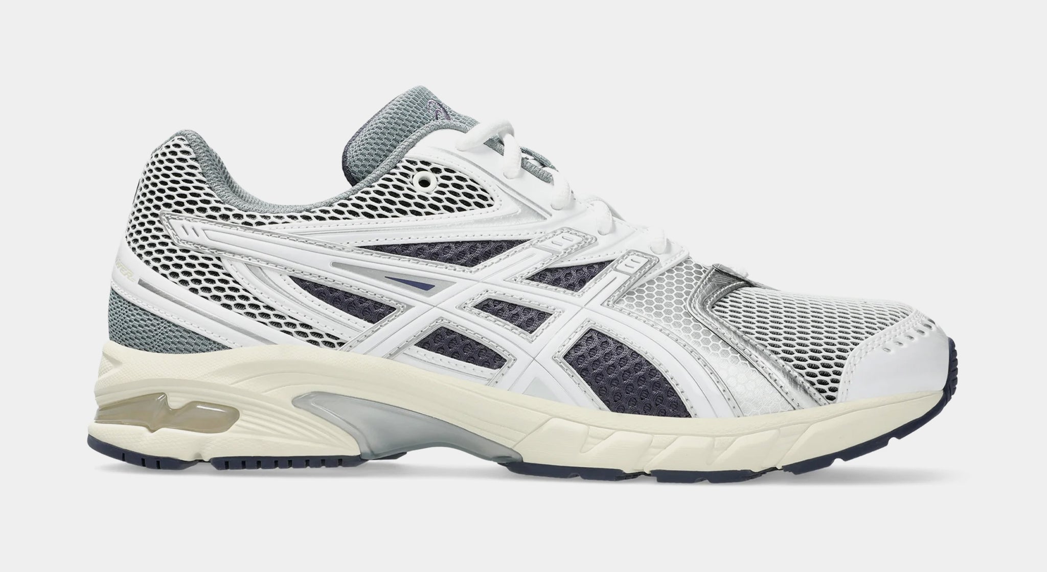 ASICS Gel DS Trainer 14 Mens Running Shoes White Pure Silver Black 