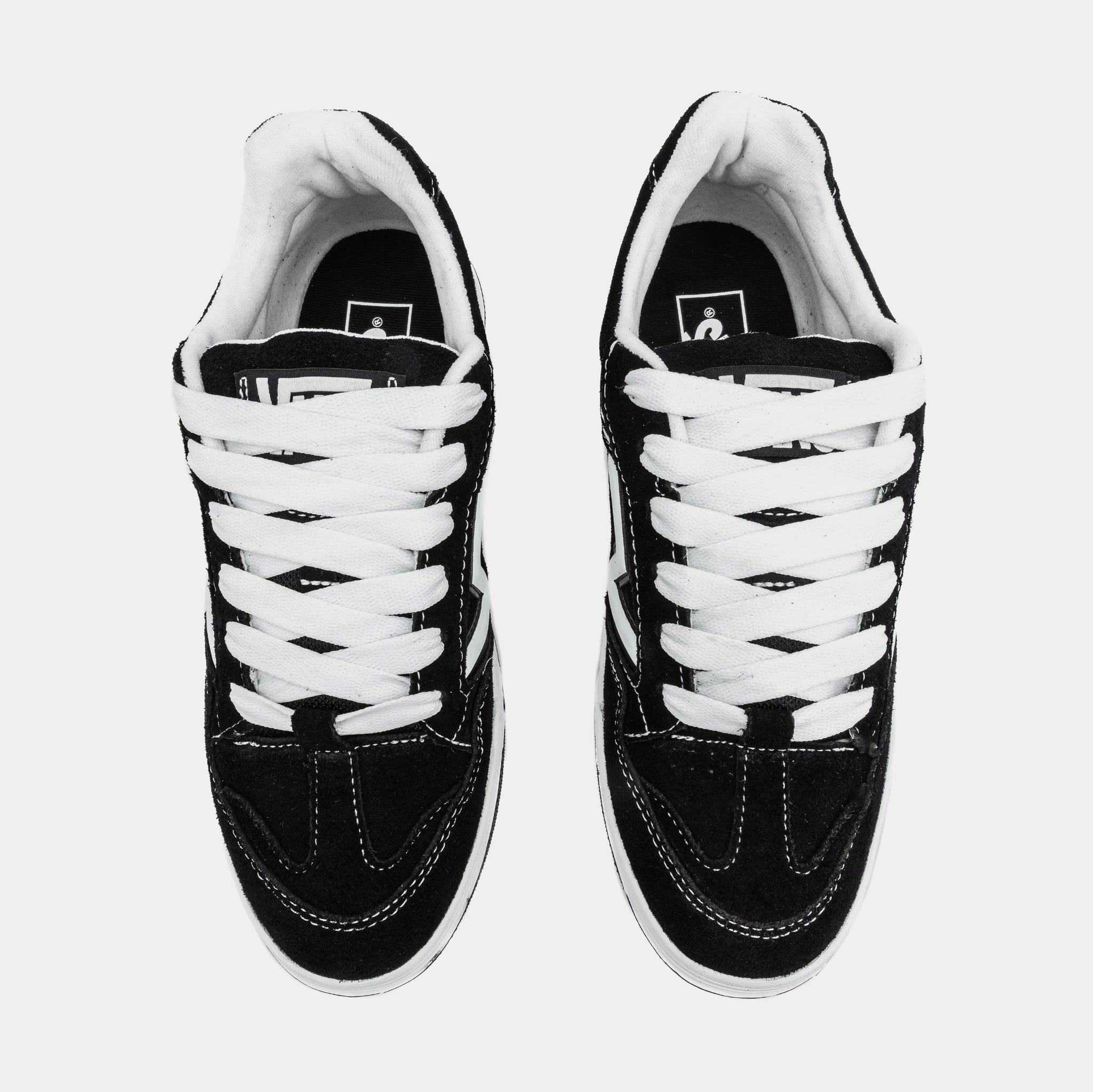 Vans Upland White and Black Low-Top Sneakers Vans Upland Mens Skate Shoes Black White E7UBPB – Shoe Palace main image 2