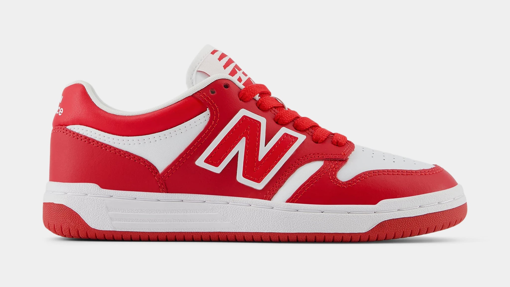 New Balance 480 Grade School Lifestyle Shoes Red White GSB480HR
