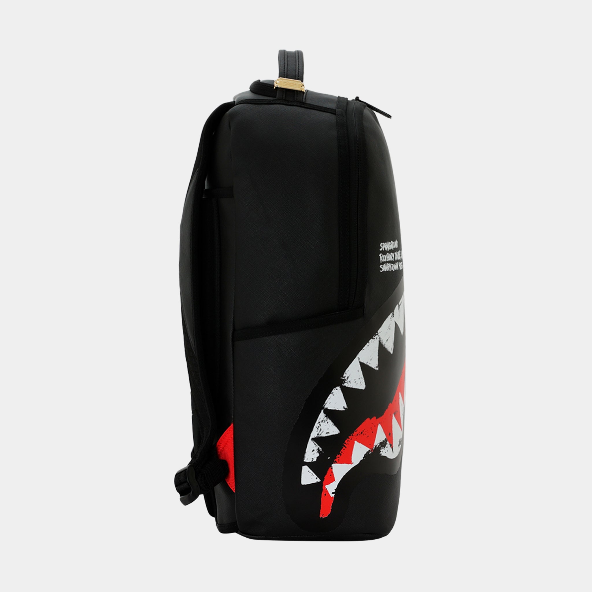 Sprayground Shark Central Scribble Dibble Mens Backpack Black Red