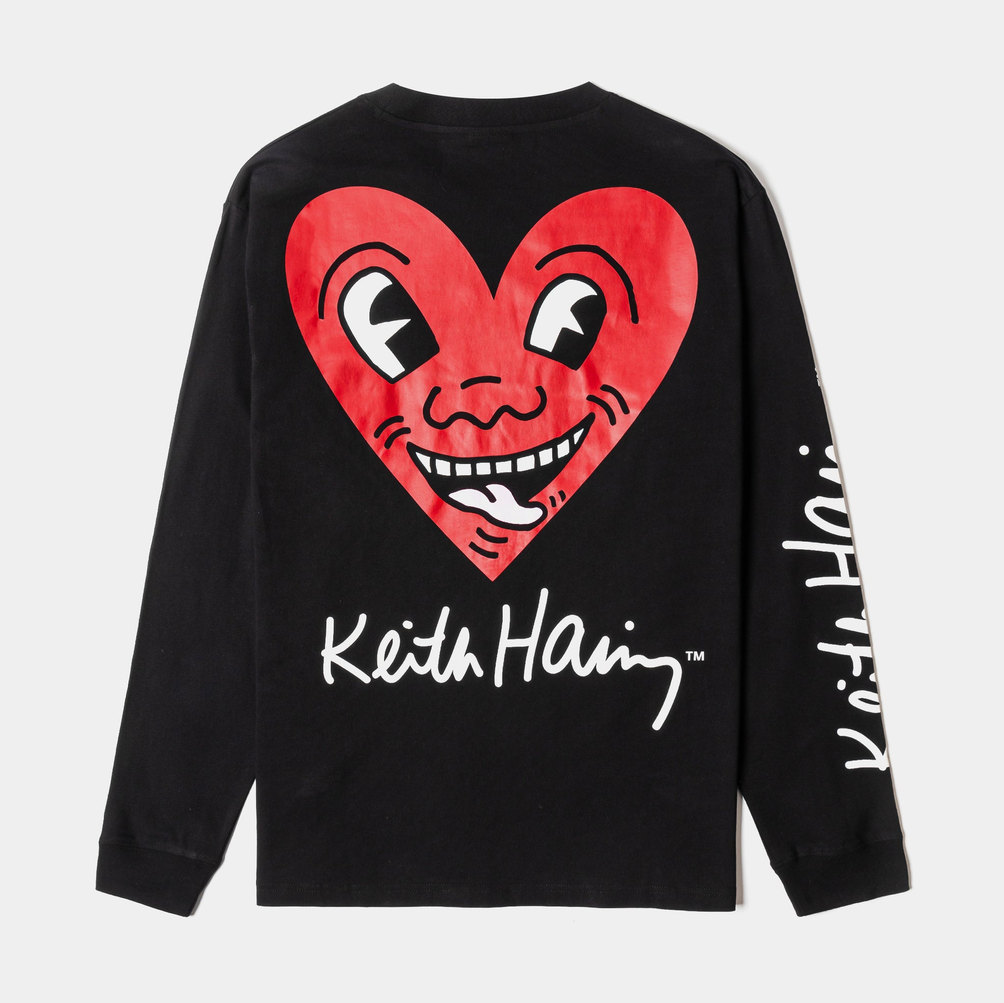 Keith Harring H&M Long Sleeve T-Shirt – 100% Cotton, Art Print On Right Sleeve (NWT)