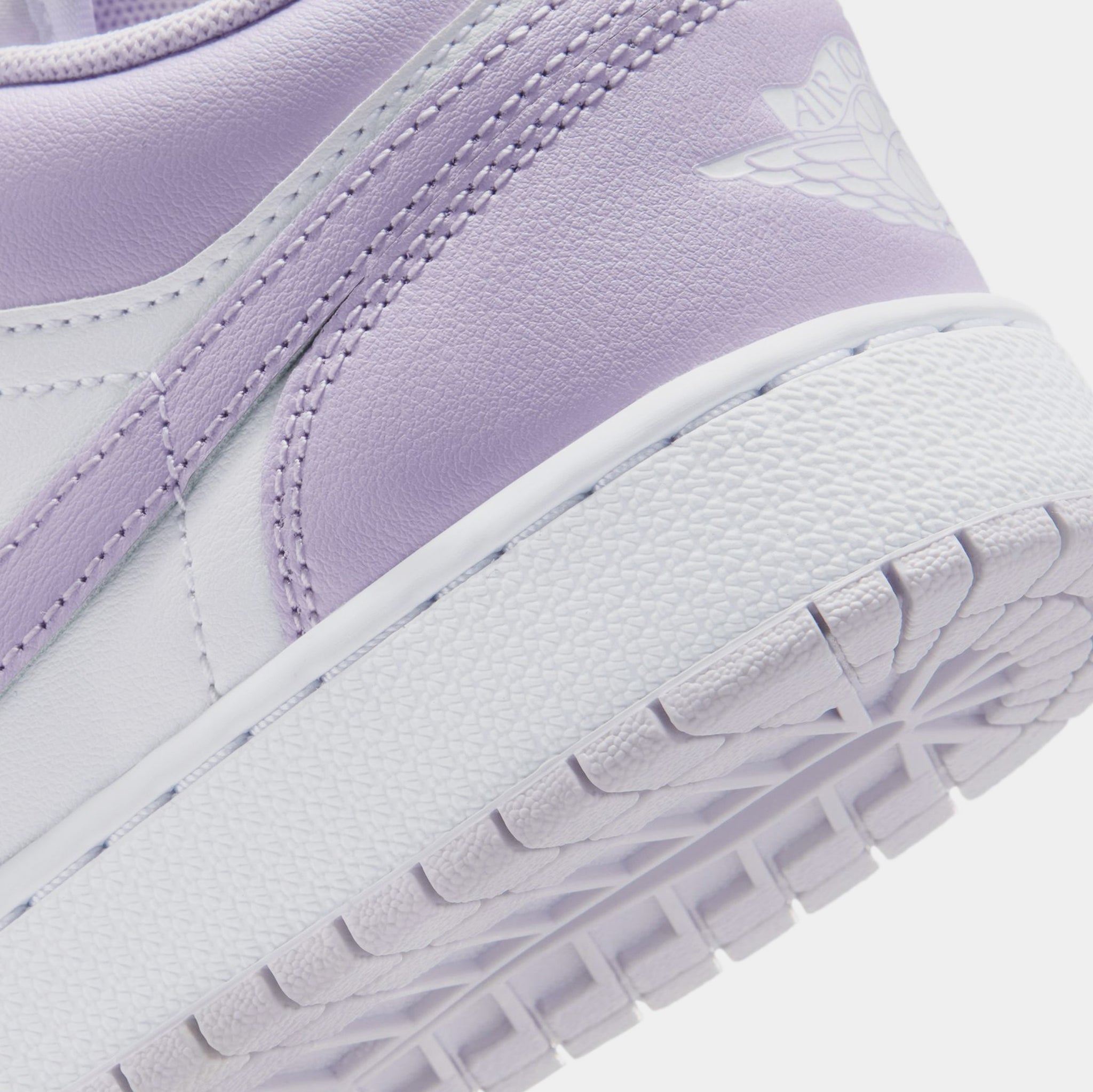 Jordan Air Jordan 1 Low Grade School Lifestyle Shoes Barely Grape