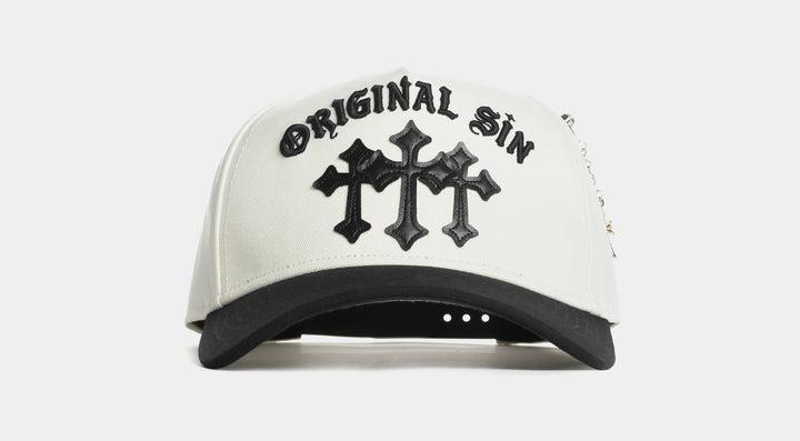 Maison Article Cross Trucker Mens Hat White Black MARH118 – Shoe