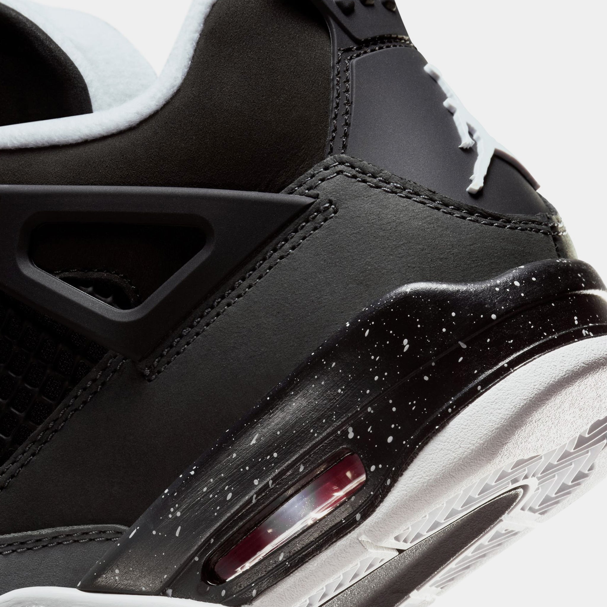 Jordan Air Jordan 4 Retro Fear Grade School Lifestyle Shoes Black White