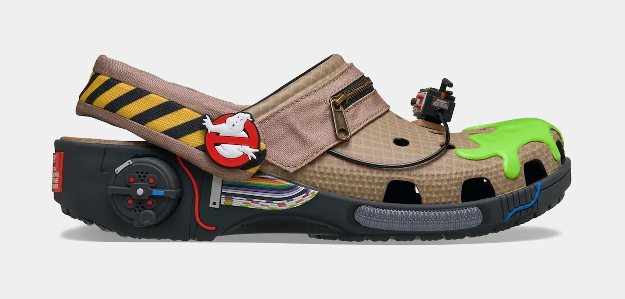 Crocs Ghostbusters Classic Clog Mens Sandals Brown Black  display picture 3