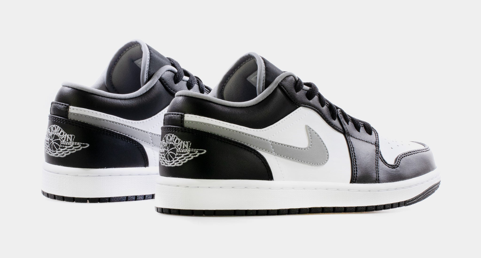 Nike Mens Air Jordan 1 Low 553558 Size 10 Black / Gray Leather Sneakers  w/ Flaw Amazon.com | NIKE Shoes Air Jordan 1 Low Code 553558-044  main image 2