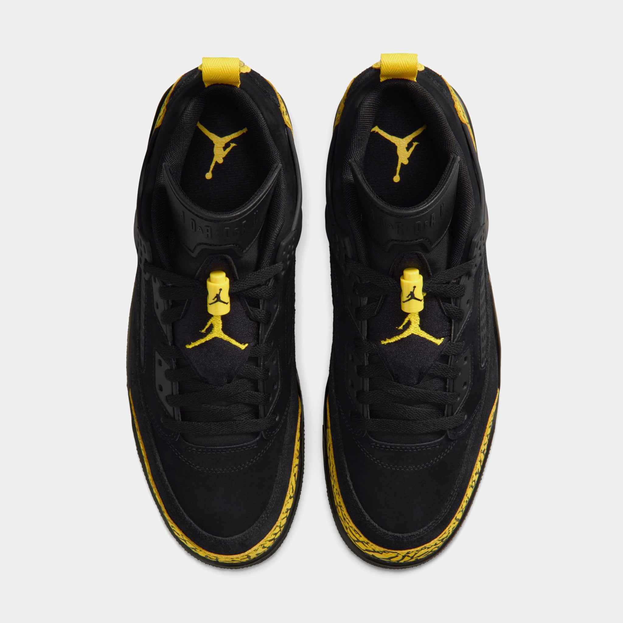 Jordan Spizike Low Mens Basketball Shoes Black Speed Yellow Speed
