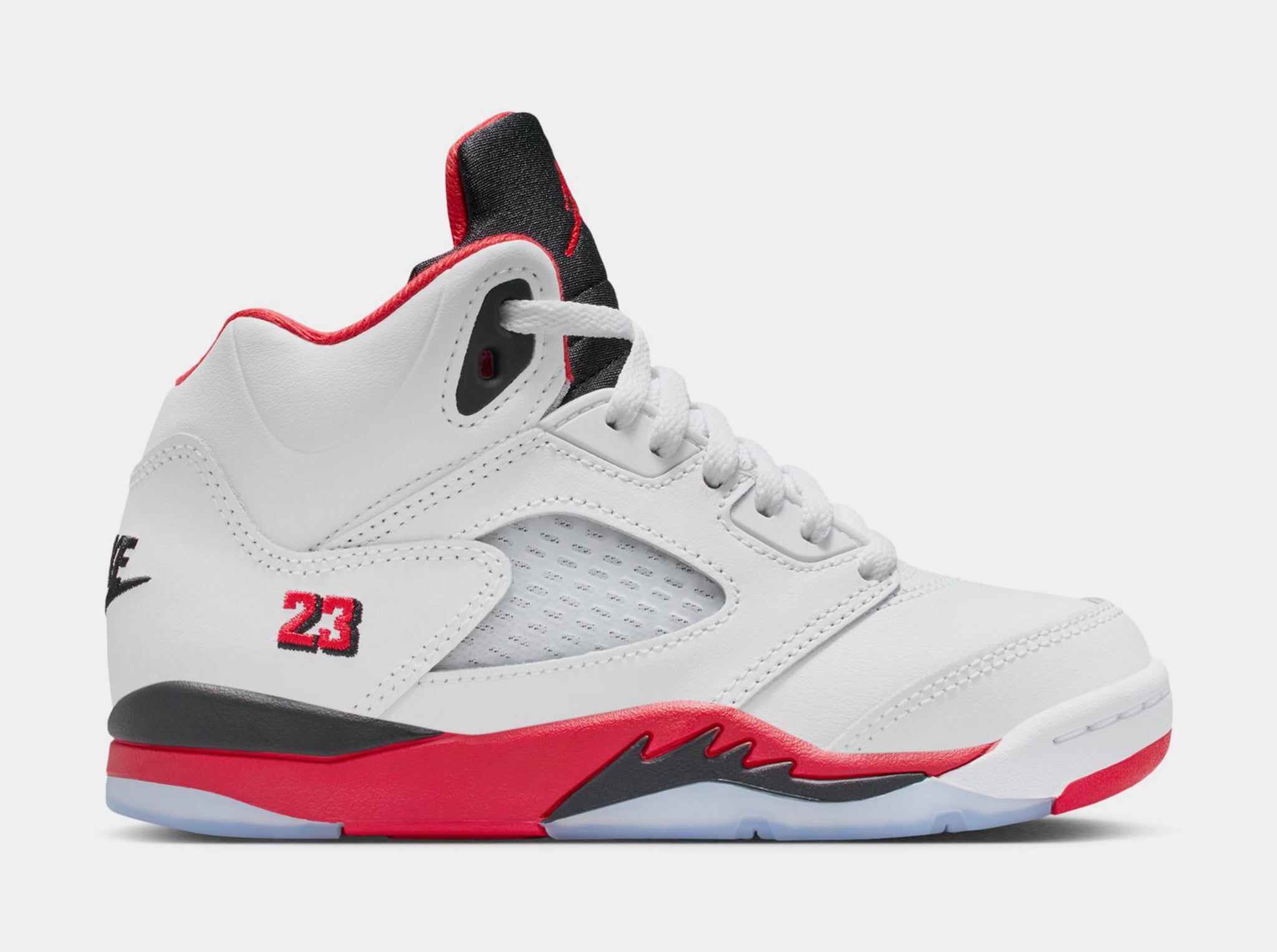 Nike Jordan 5 Size 6Y Retro Fire Red Air Mid Top Reflective Authentic Men Youth Air Jordan 5 Fire Red Black Tongue 2025: Must-Have Sneaker  main image 4