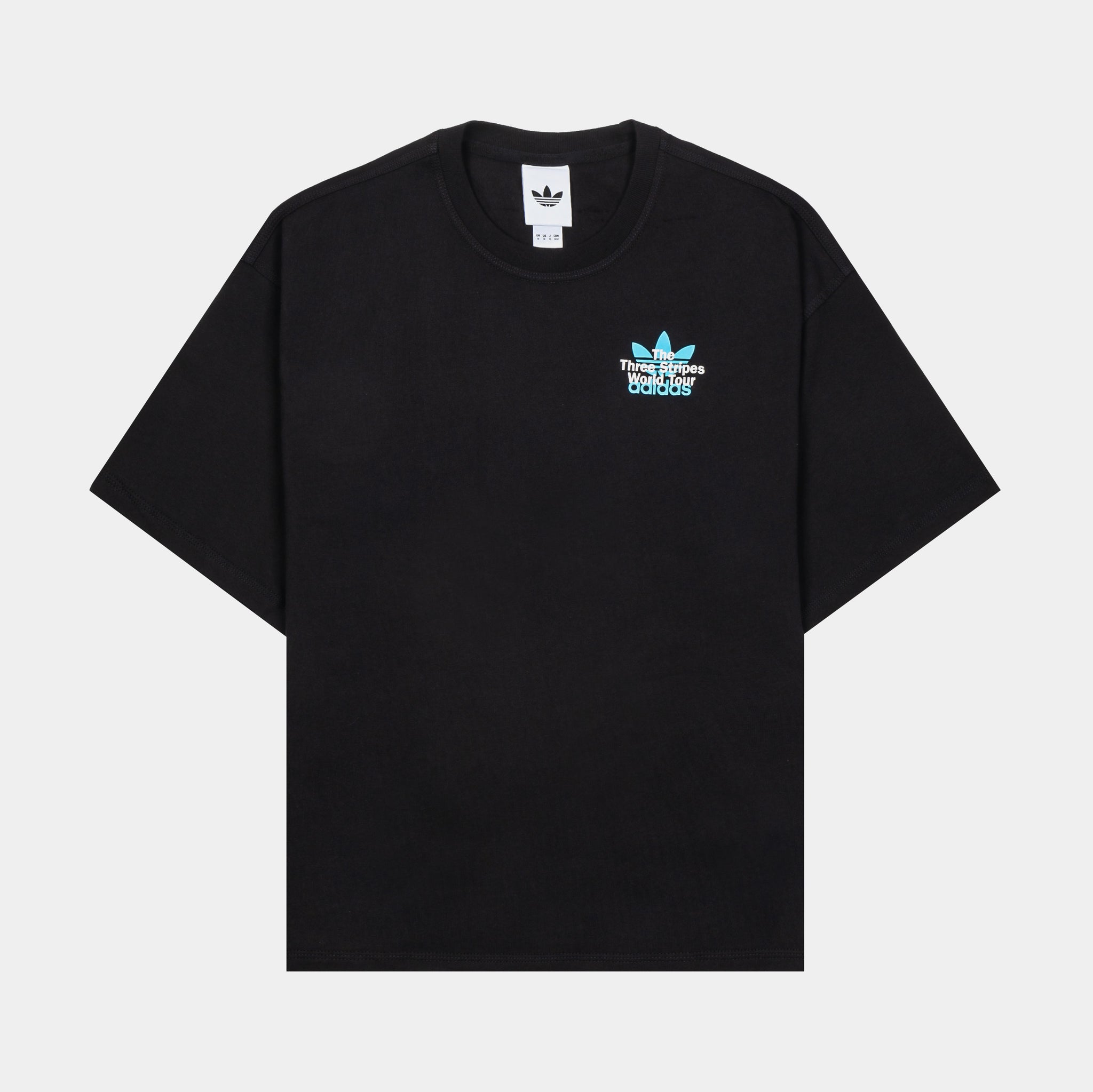 adidas Originals World Tour Mens Short Sleeve Shirt Black