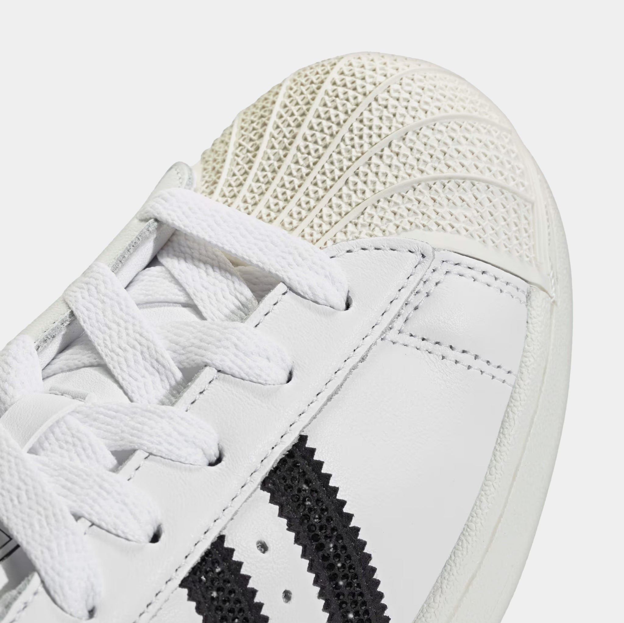 adidas Superstar II Rhinestone Womens Lifestyle Shoes Cloud White