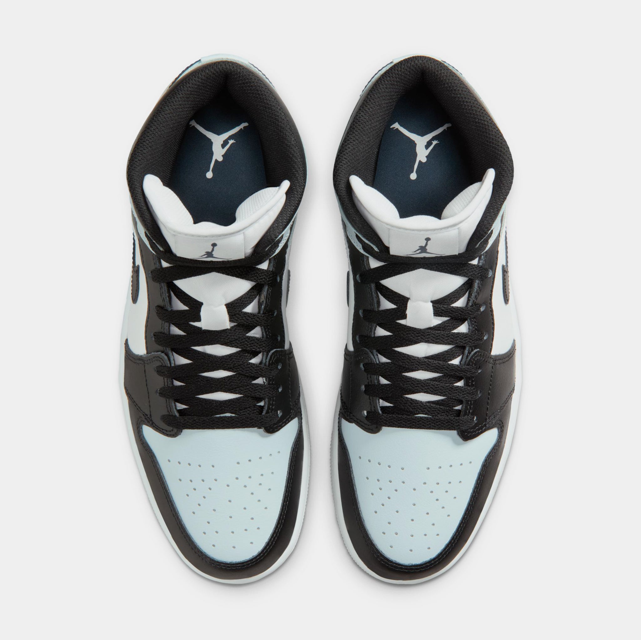 Jordan Air Jordan 1 Mid Mens Lifestyle Shoes Black Squadron Blue