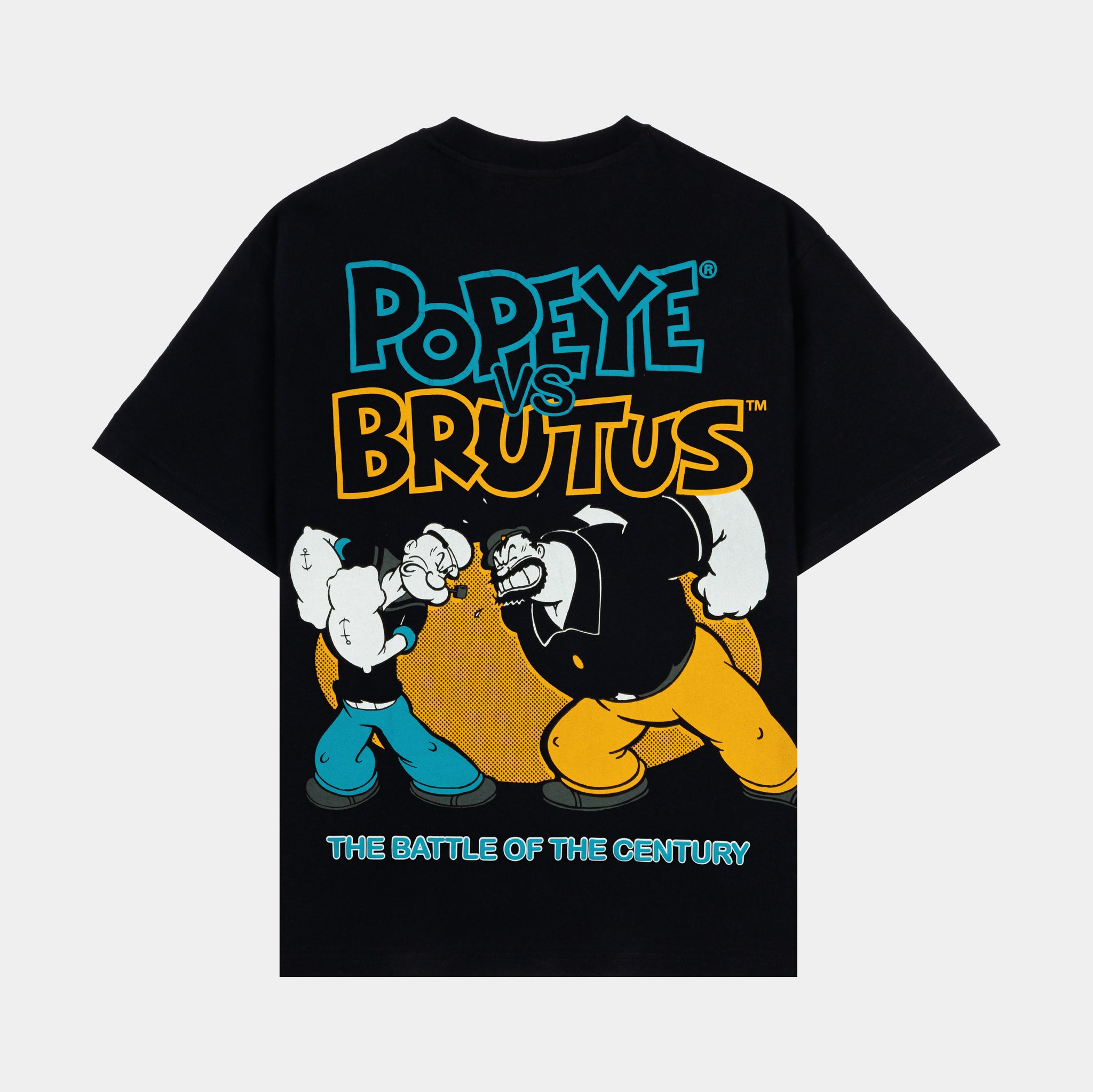 SP x Popeye Battle Of The Century Mens Short Sleeve Shirt Black