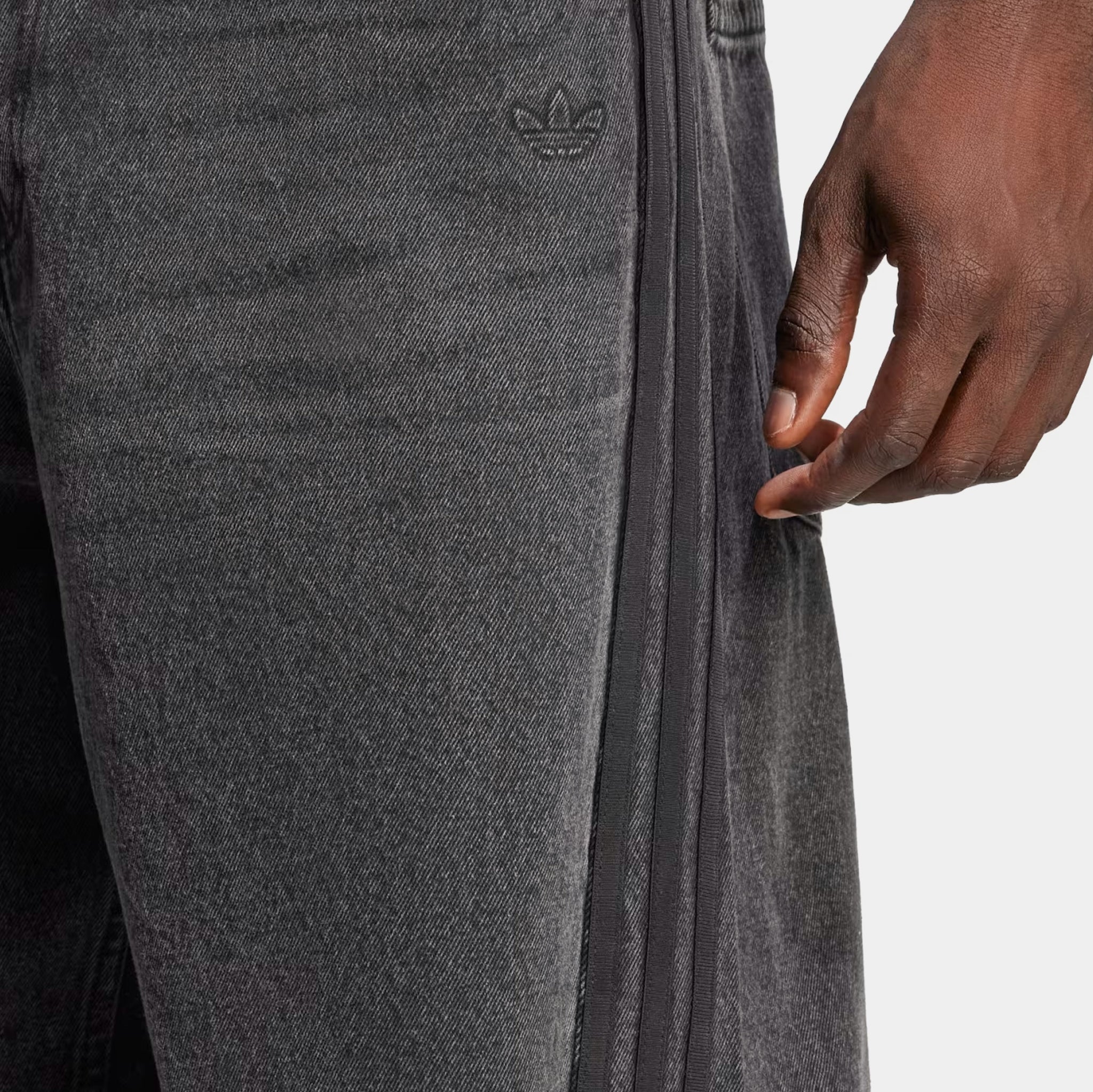 adidas Adilenium Season 3 Loose Fit Denim Mens Pants Black JY6291 