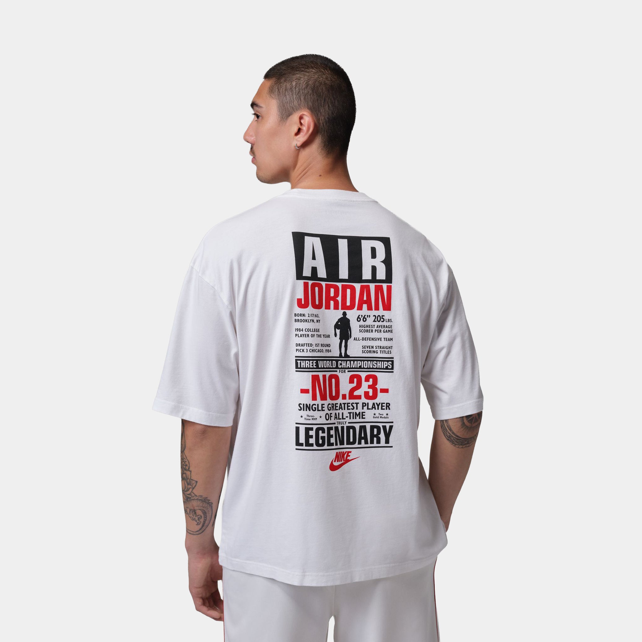 Air Jordan Tシャツ XLサイズ ホワイト Jordan Flight Mens Short Sleeve Shirt White University Red IF3116