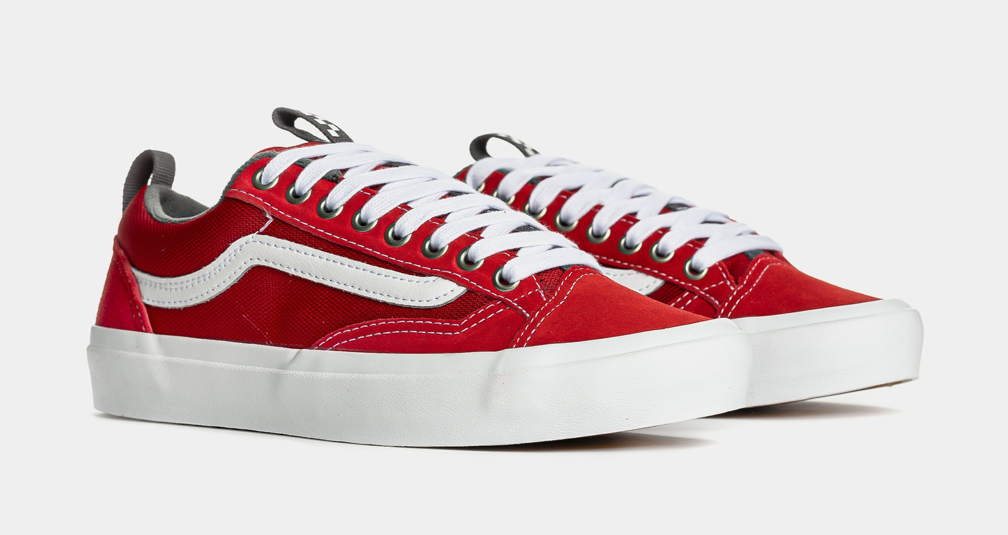 Vans Old Skool 36 Plus Mens Lifestyle Shoes Red White D5RY52 