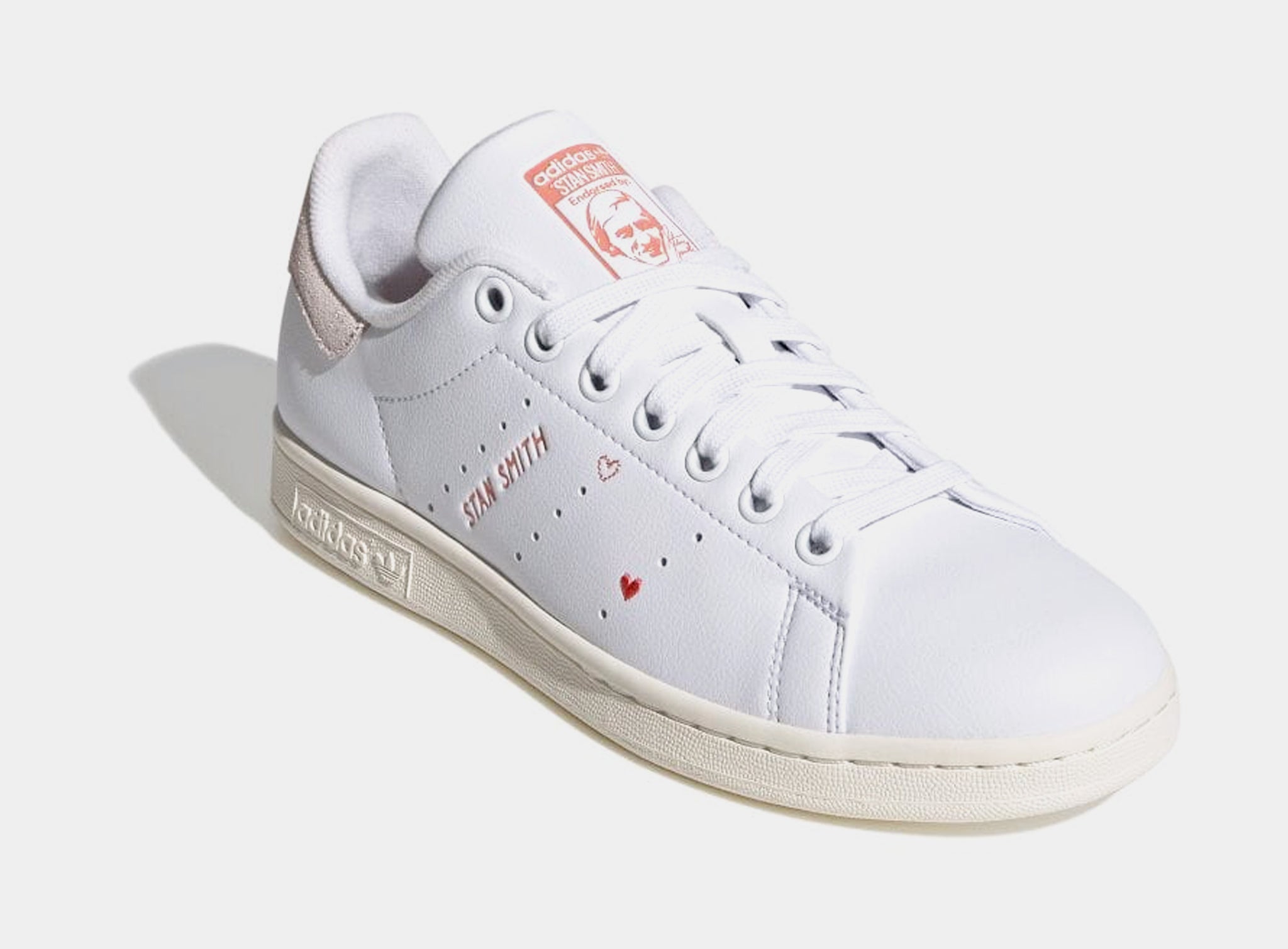 adidas Stan Smith Womens Lifestyle Shoes White Red IG8482 – Shoe