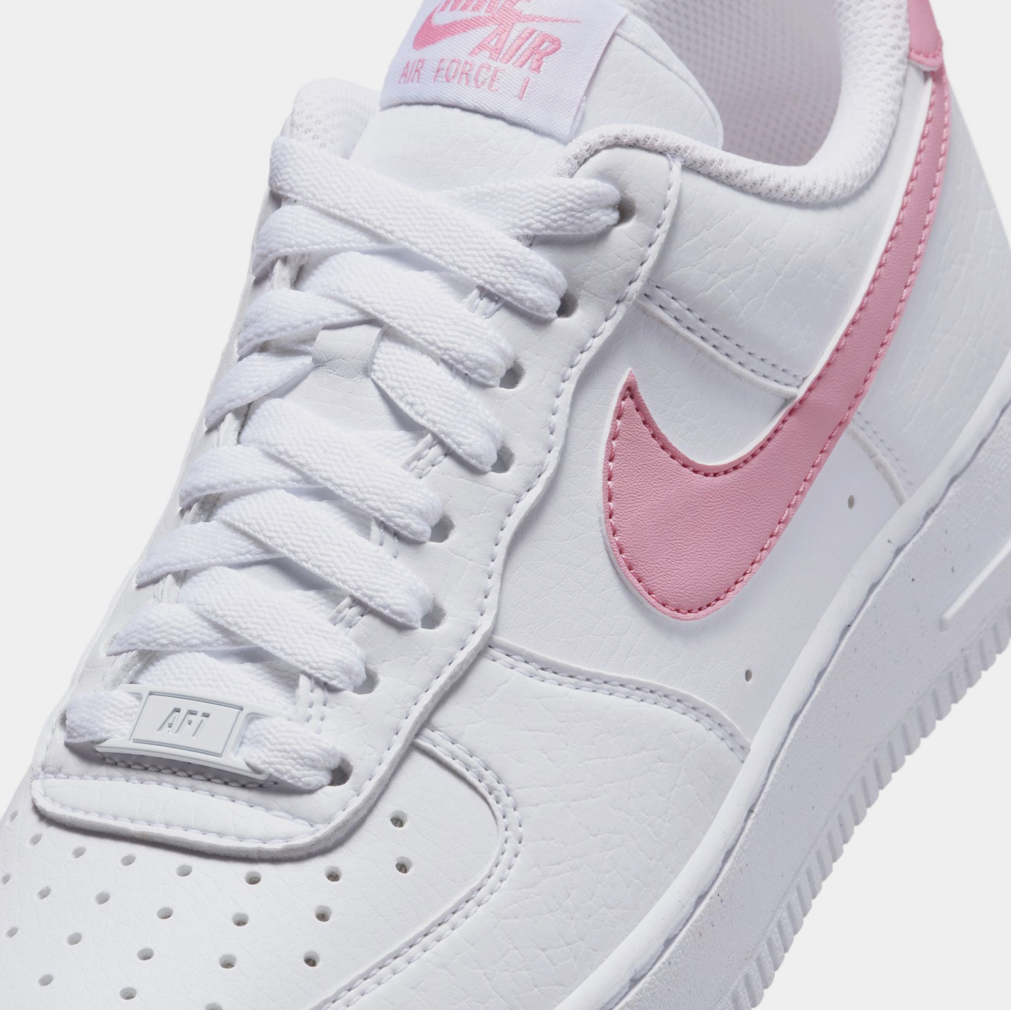 air forces with pink nike sign