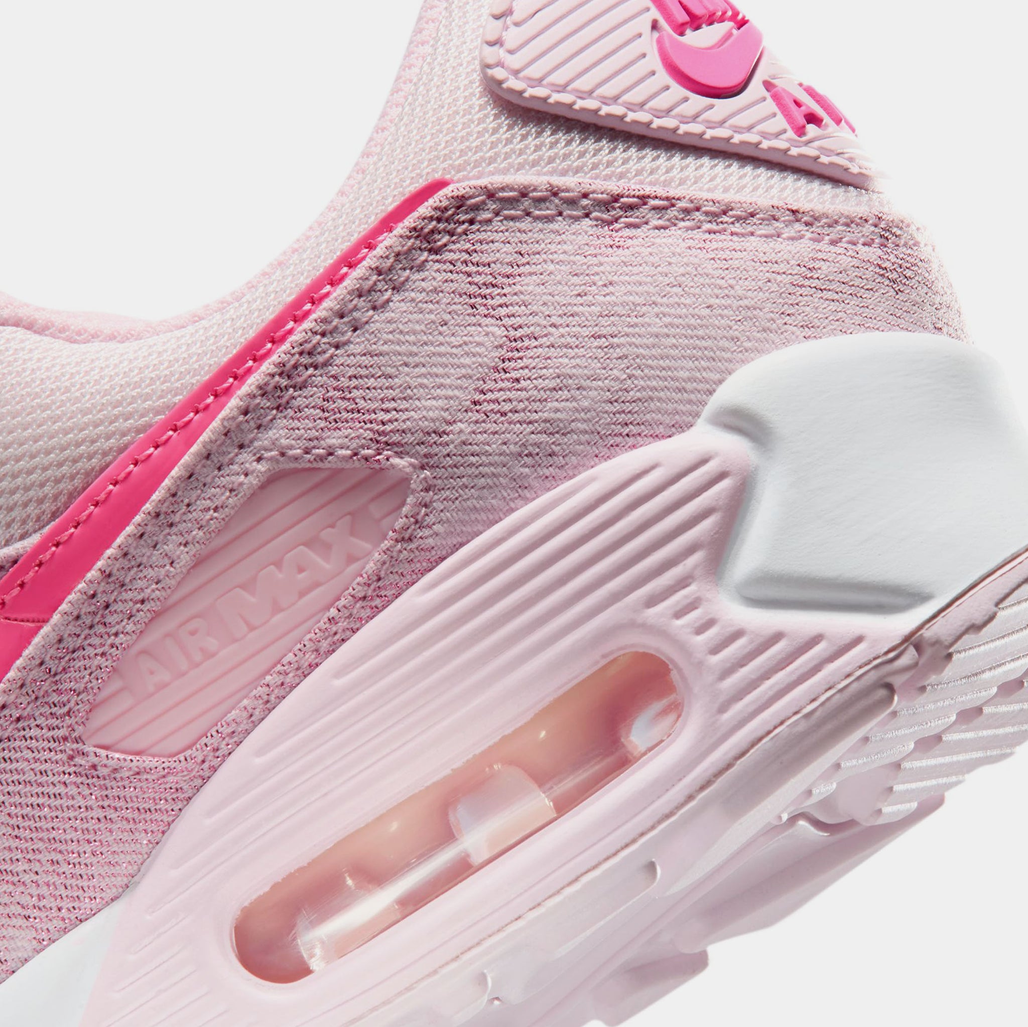 Nike Air Max 90 Denim Womens Running Shoes Pink Foam Pinksicle