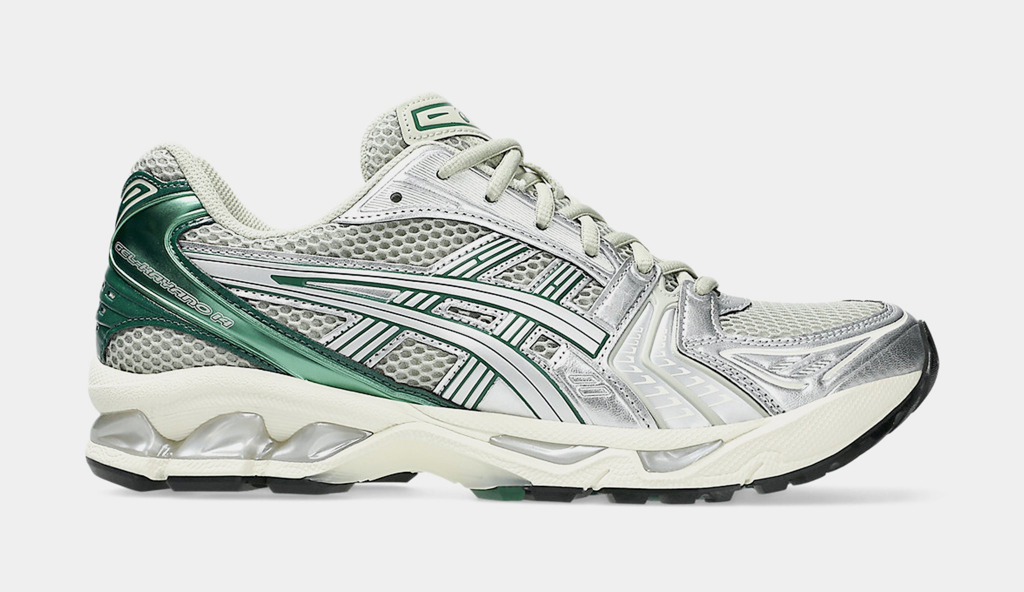 ASICS Gel Kayano 14 Mens Running Shoes Dried Leaf Green Pure
