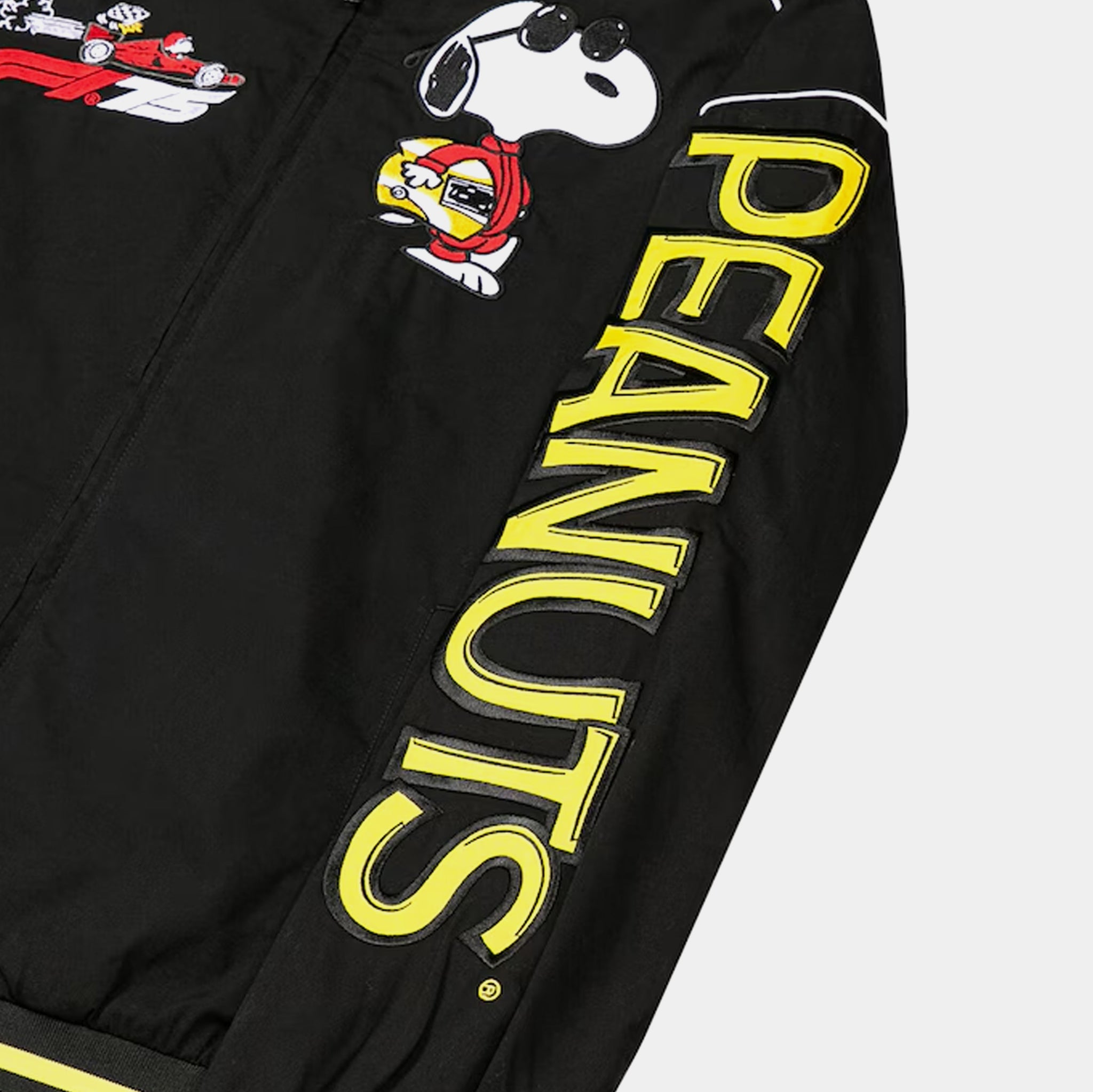 Insomniac F1 x Snoopy Peanuts Pit Crew Joe Cool Racing Mens Jacket