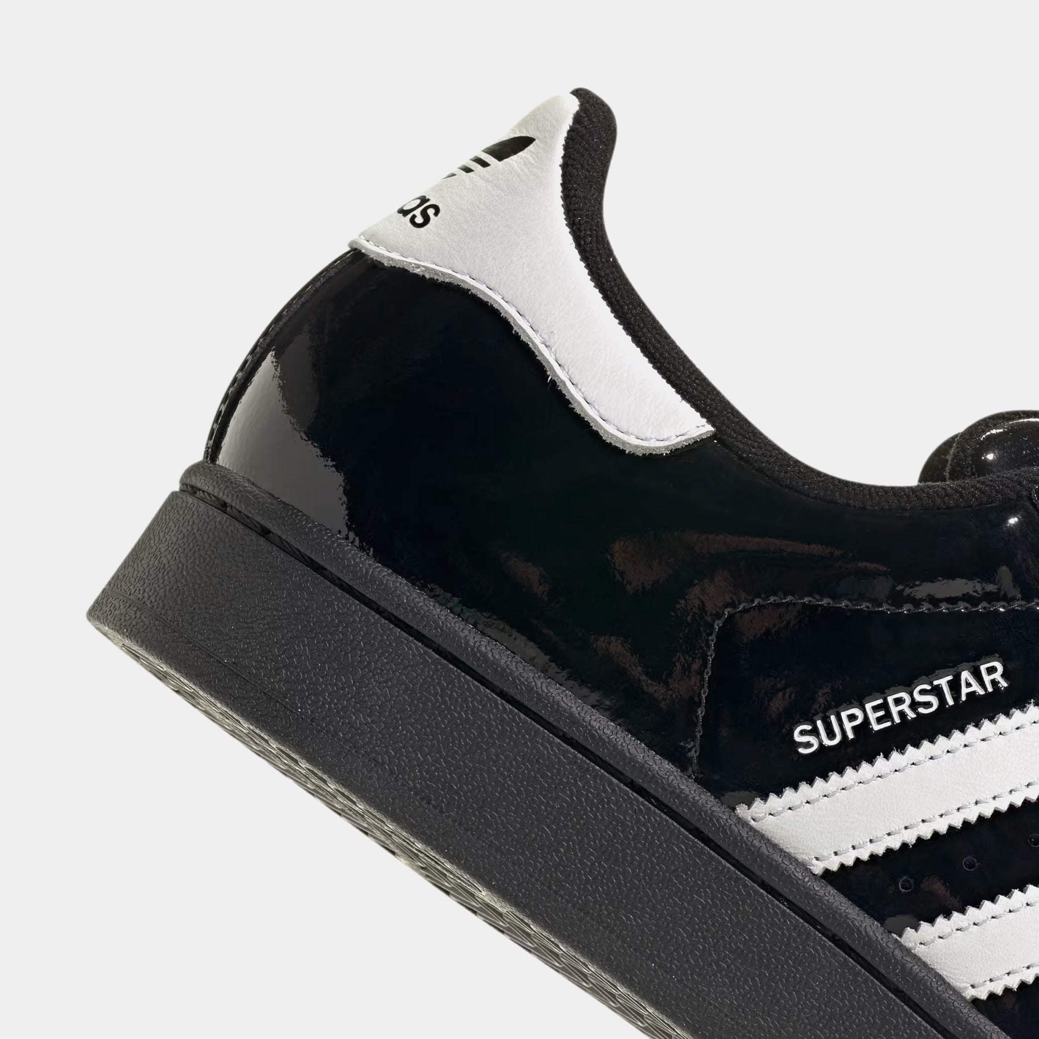 adidas Superstar II Patent Leather Mens Lifestyle Shoes Black White Black  JR7313 – Shoe Palace