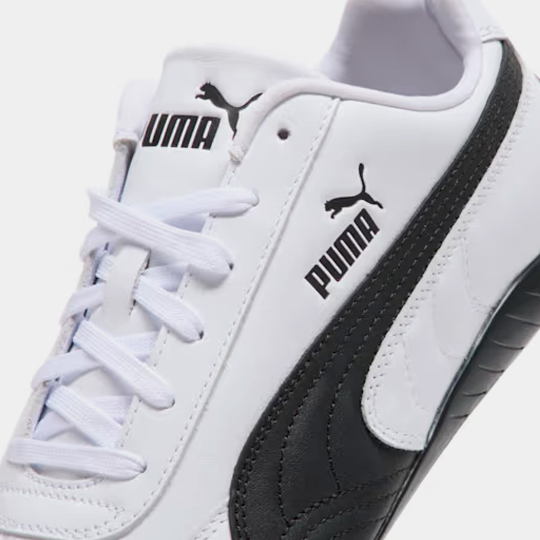 PUMA Speedcat Leather Womens Lifestyle Shoes Puma White Puma Black