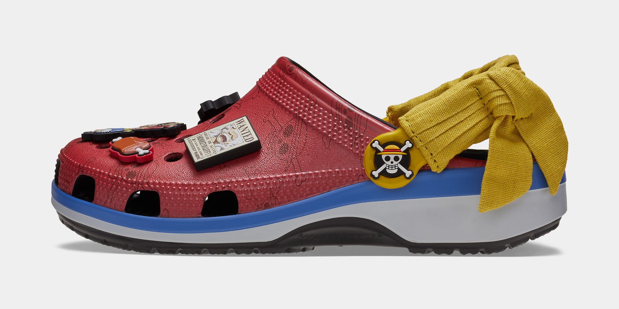 Crocs Classic Clog One Piece Monkey D Luffy Mens Sandals Red Blue