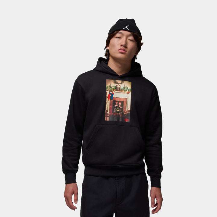 Jordan Brooklyn 84 Olympic Fleece Pullover Mens Hoodie Black