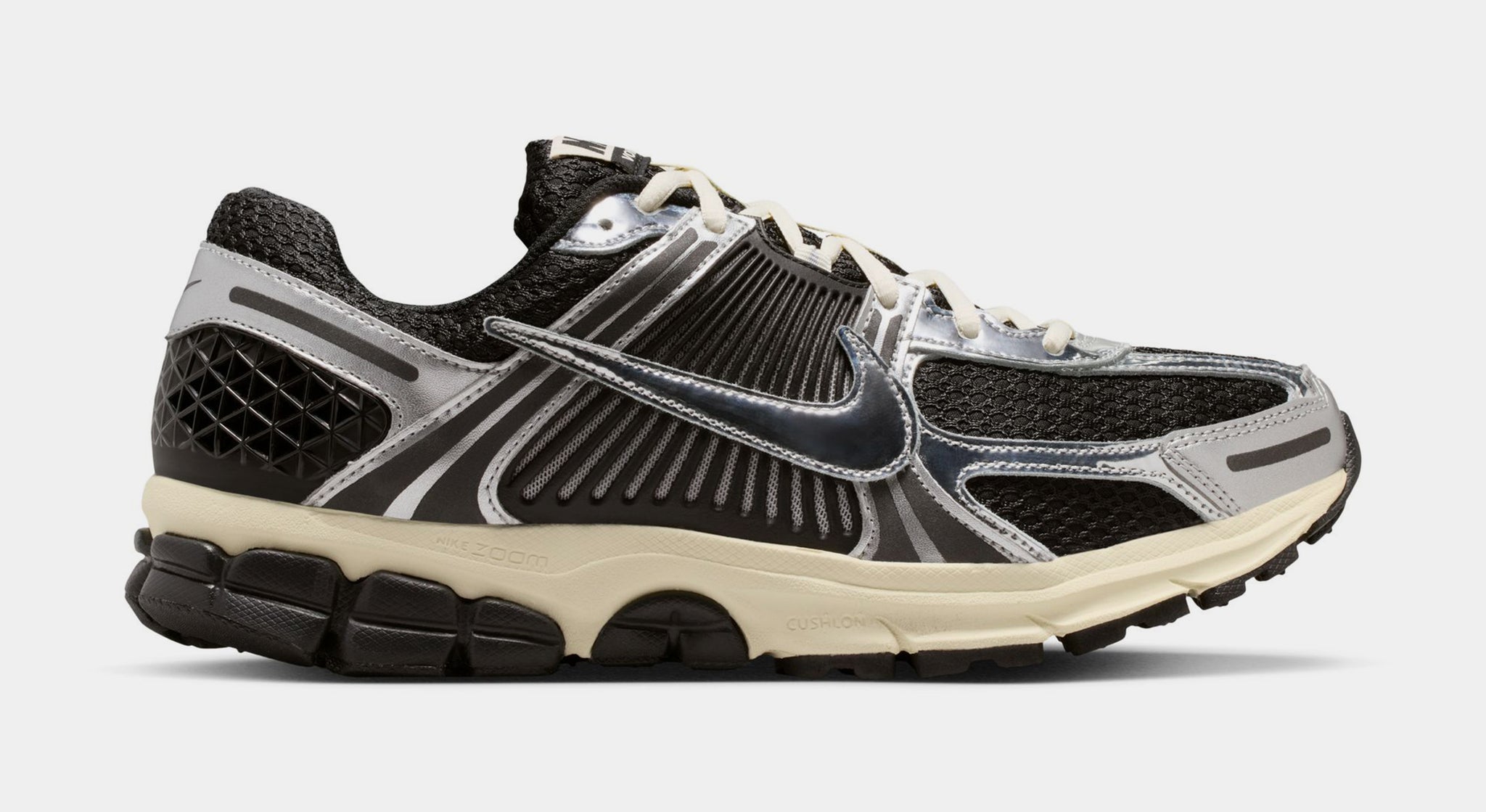 Nike Zoom Vomero 5 Mens Running Shoes Black Chrome Metallic Silver