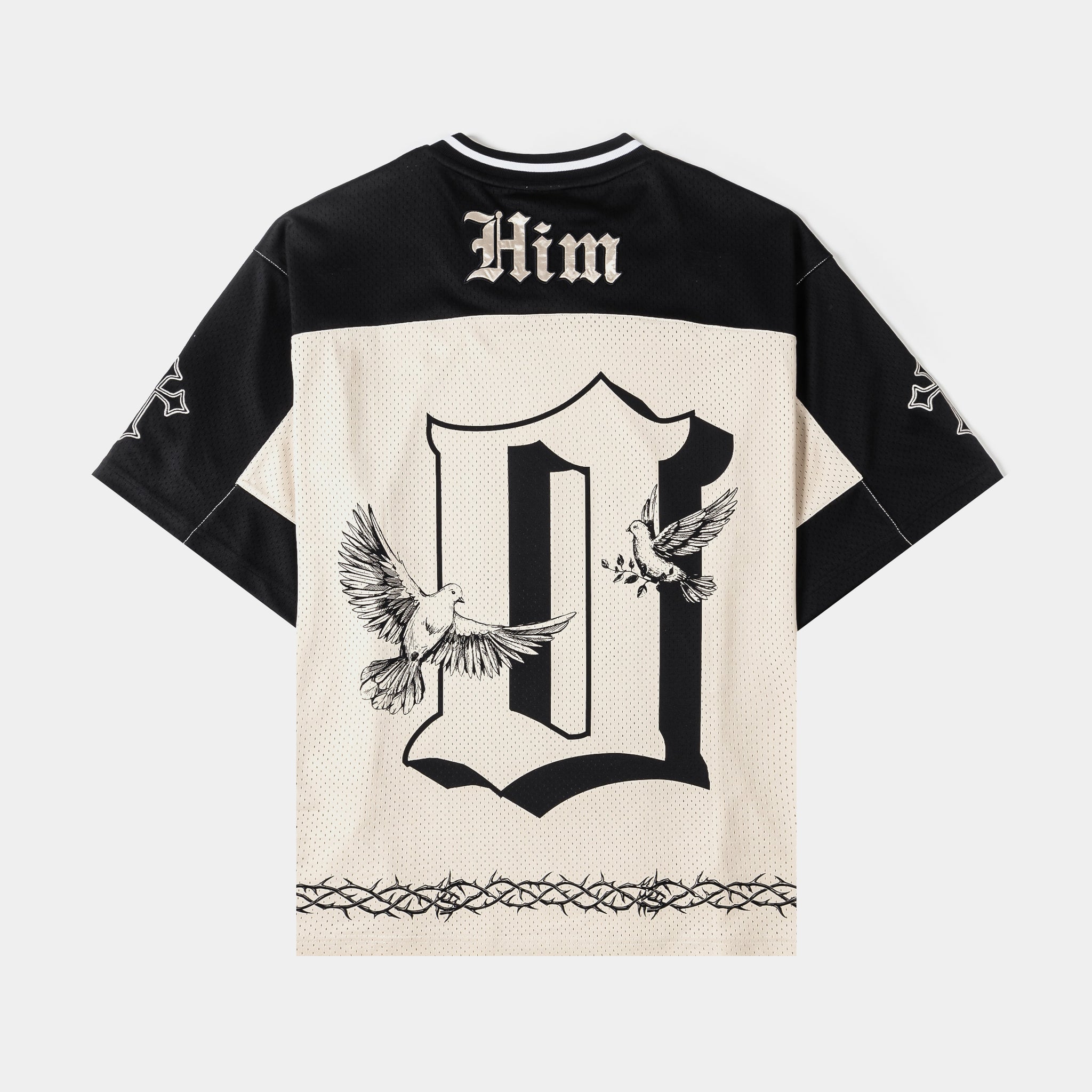 CTHDRL Savior Mesh Mens Jersey Beige Black MRMJ201 – Shoe Palace