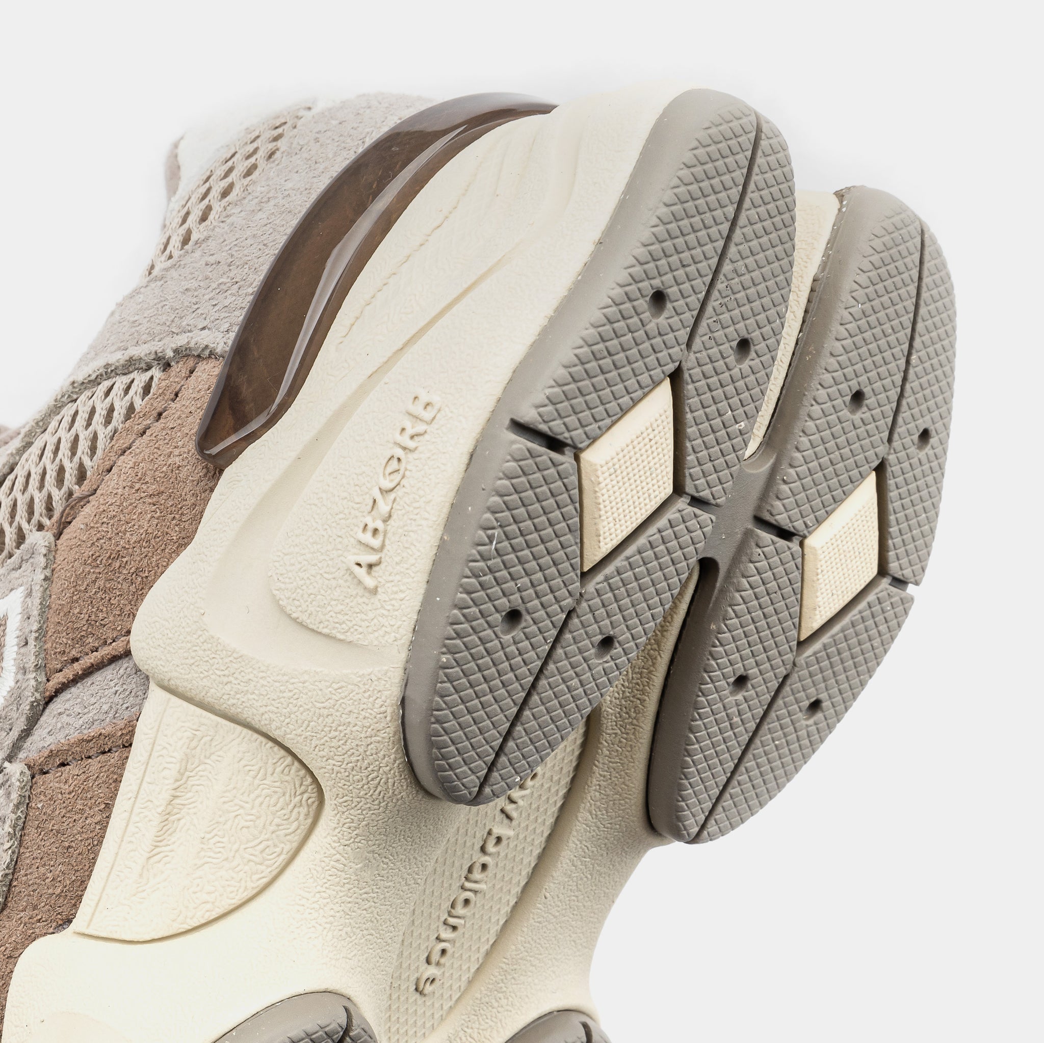 New Balance 9060 Preschool Running Shoes Mushroom Arid Stone 