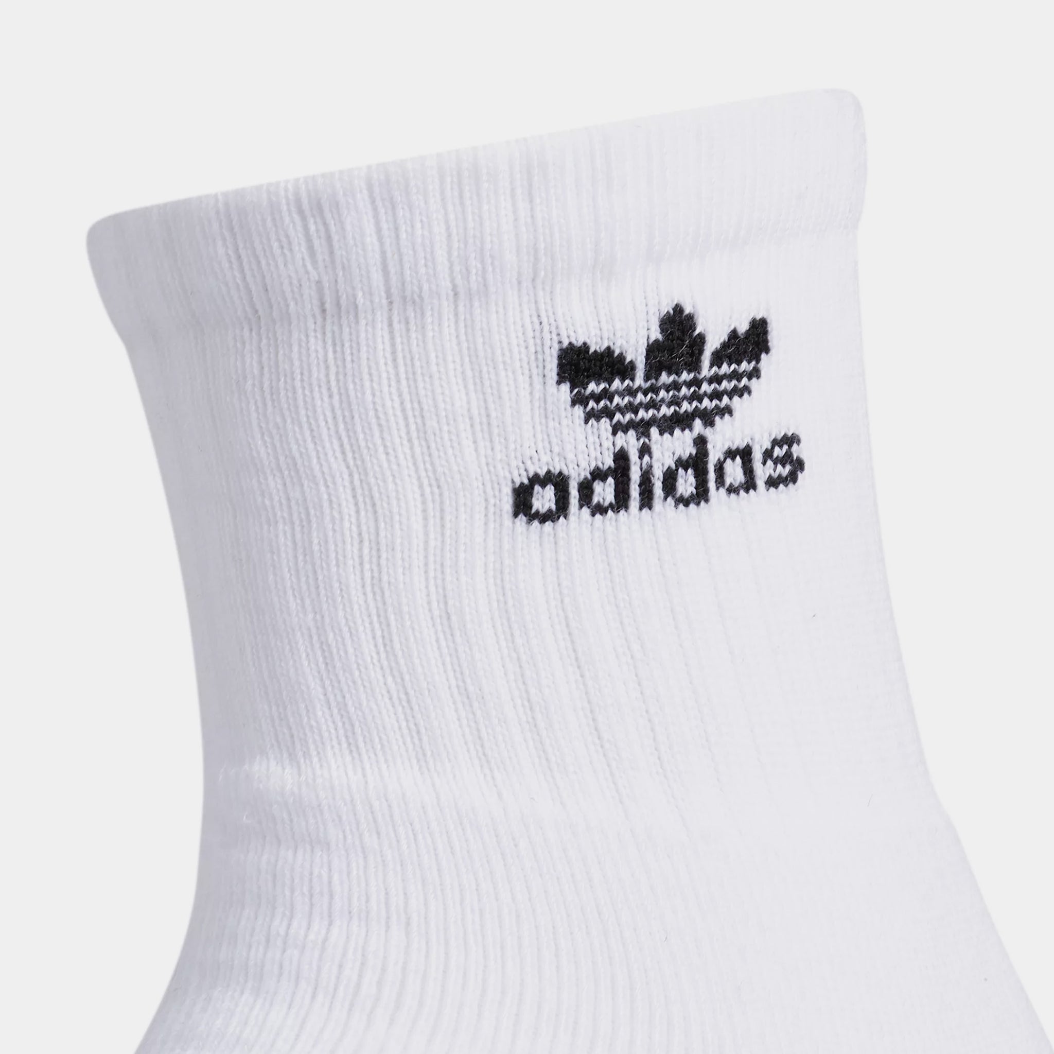 adidas Trefoil Pack Quarter Mens Socks Black White BH6436 – Shoe