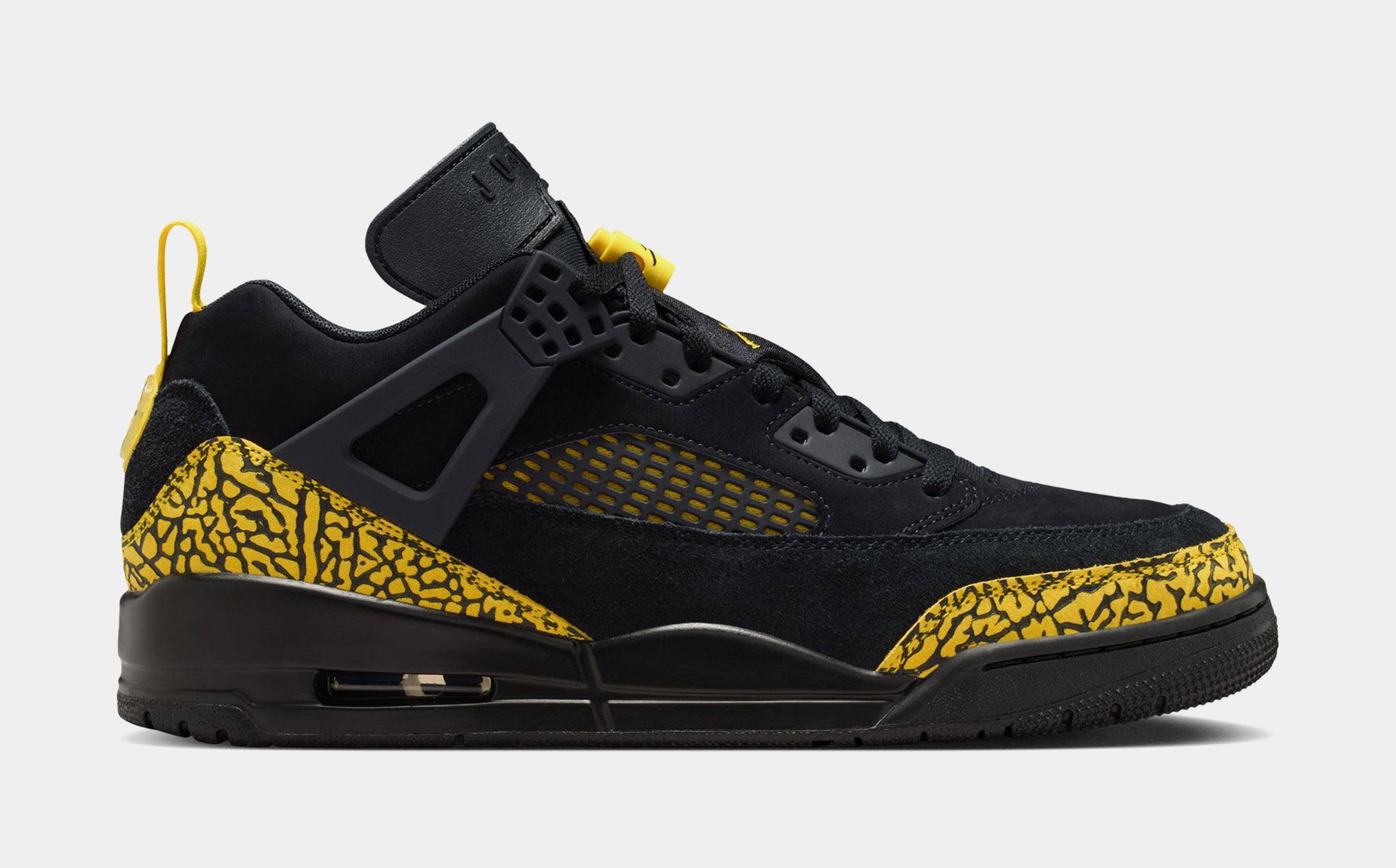 Jordan バスケットボールシューズ 黒/黄 Jordan Spizike Low Mens Basketball Shoes Black Speed Yellow Speed