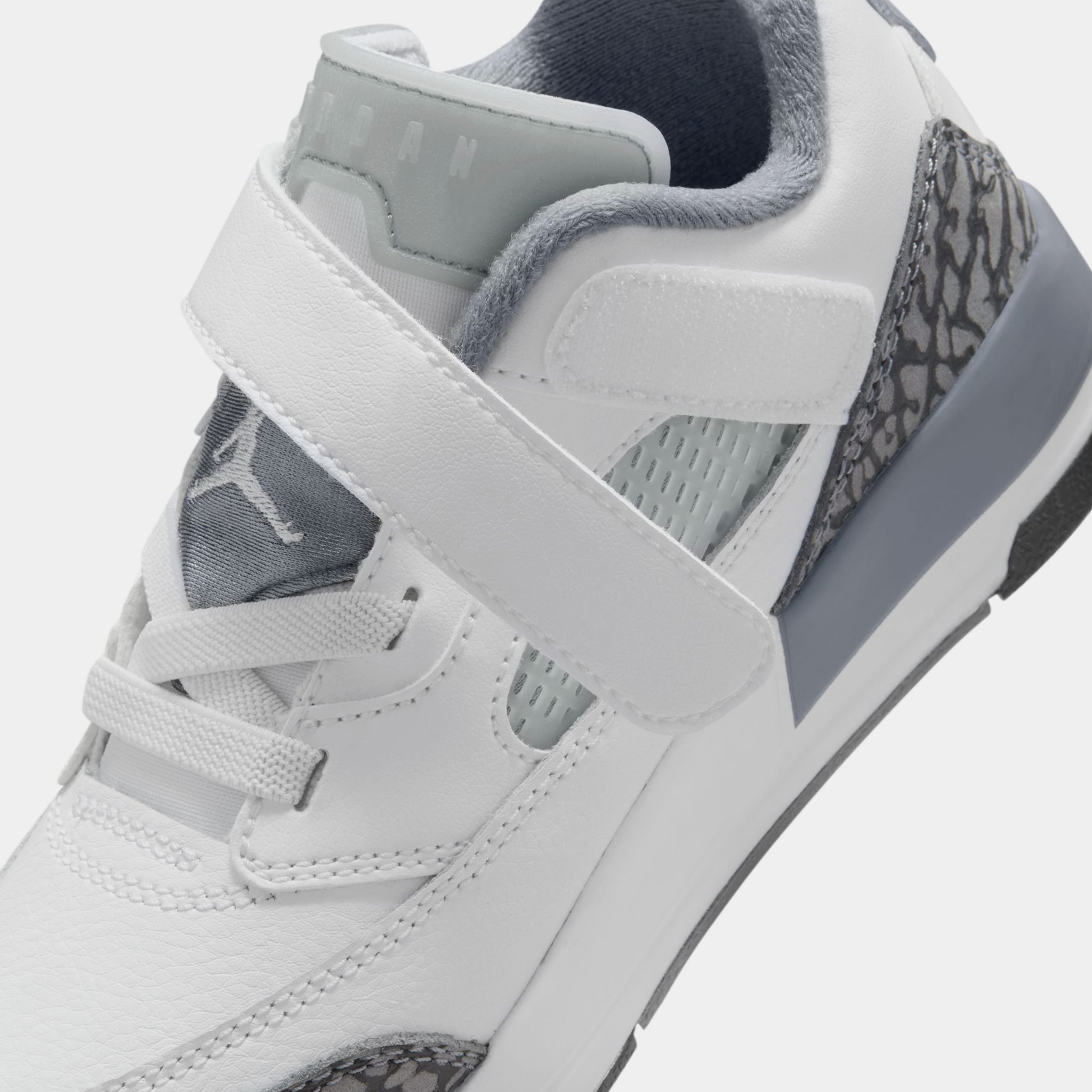 Jordan Spizike Low Preschool Lifestyle Shoes White Anthracite Wolf