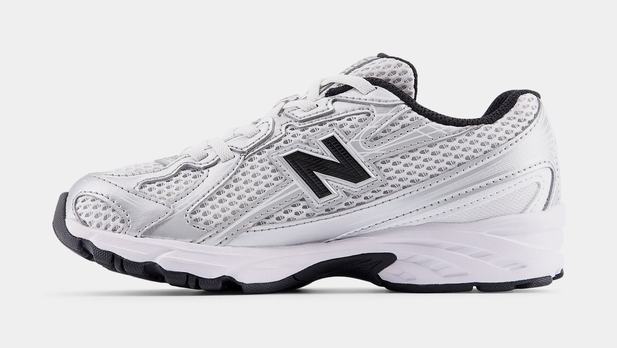 New Balance 740 Bungee Lace Preschool Lifestyle Shoes Silver