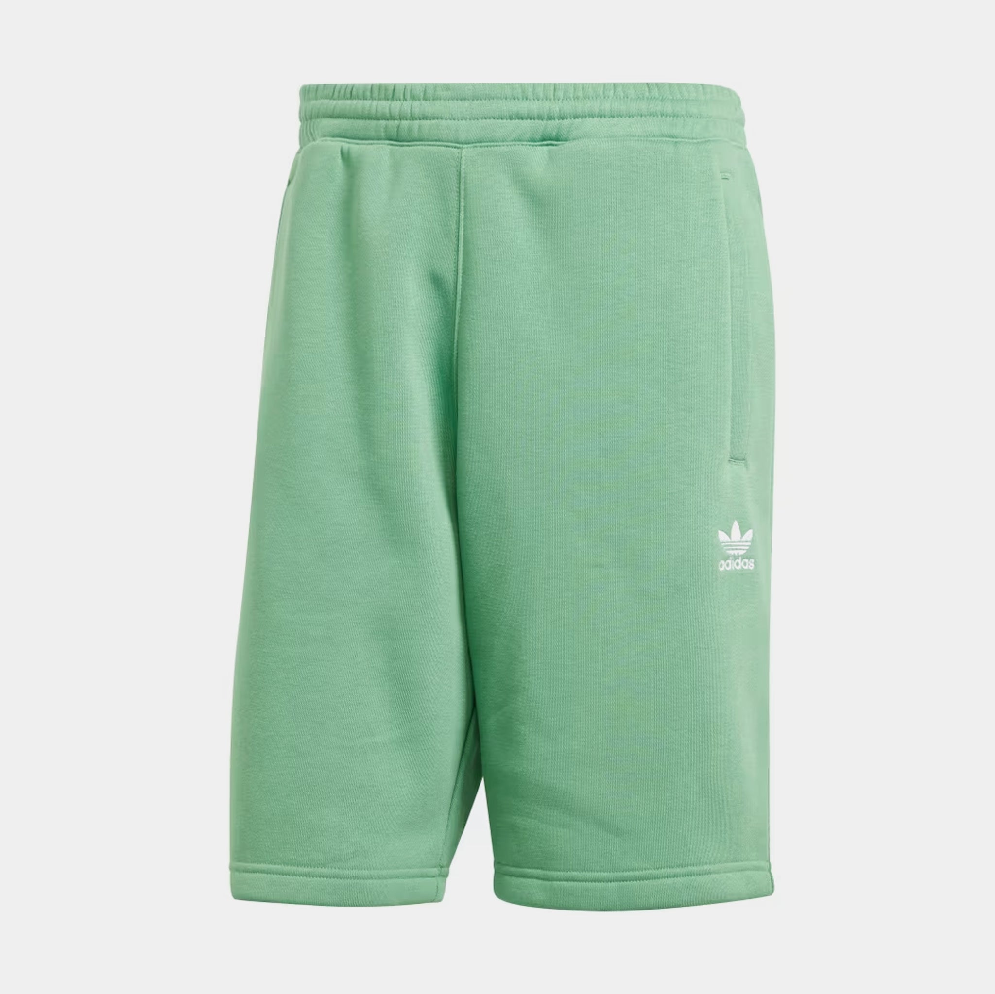 adidas Trefoil Essentials Fleece Mens Shorts Green IU2355 – Shoe - Main Image