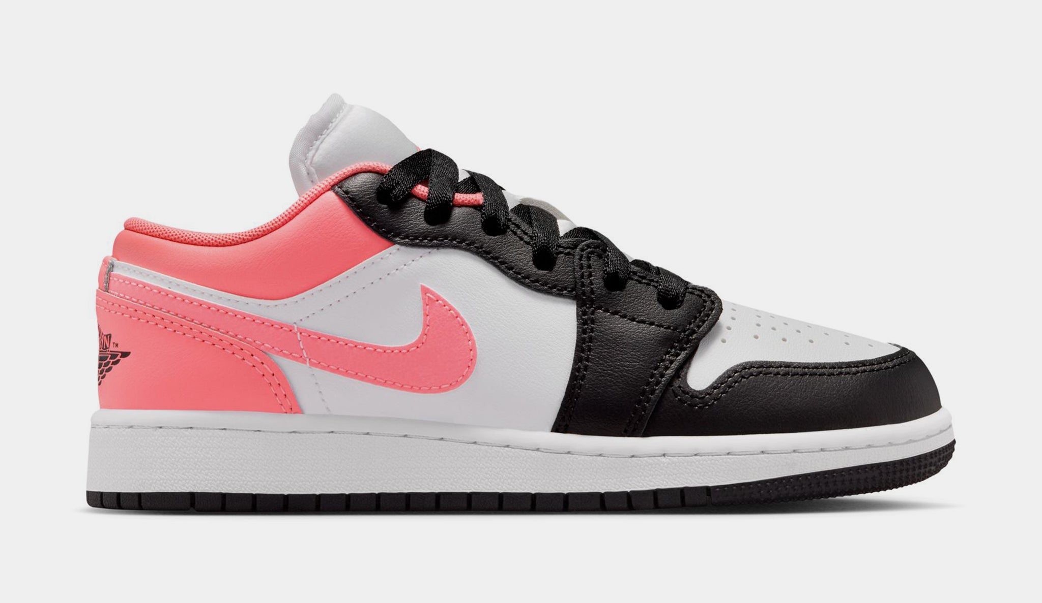 Jordan Air Jordan 1 Low Grade School Lifestyle Shoes Black Pink