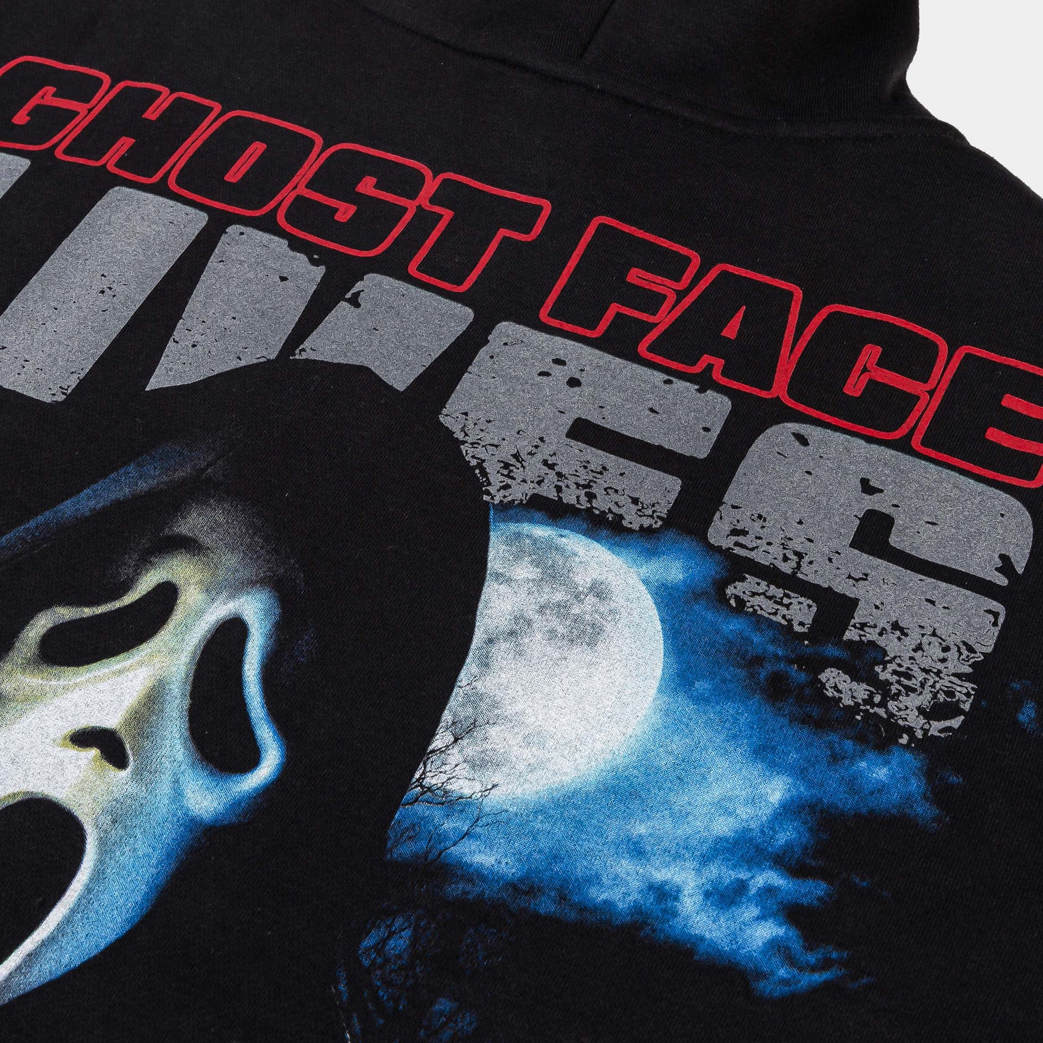SP x Ghost Face Mask Fleece Zip Up Mens Hoodie Black Red GHFZ101