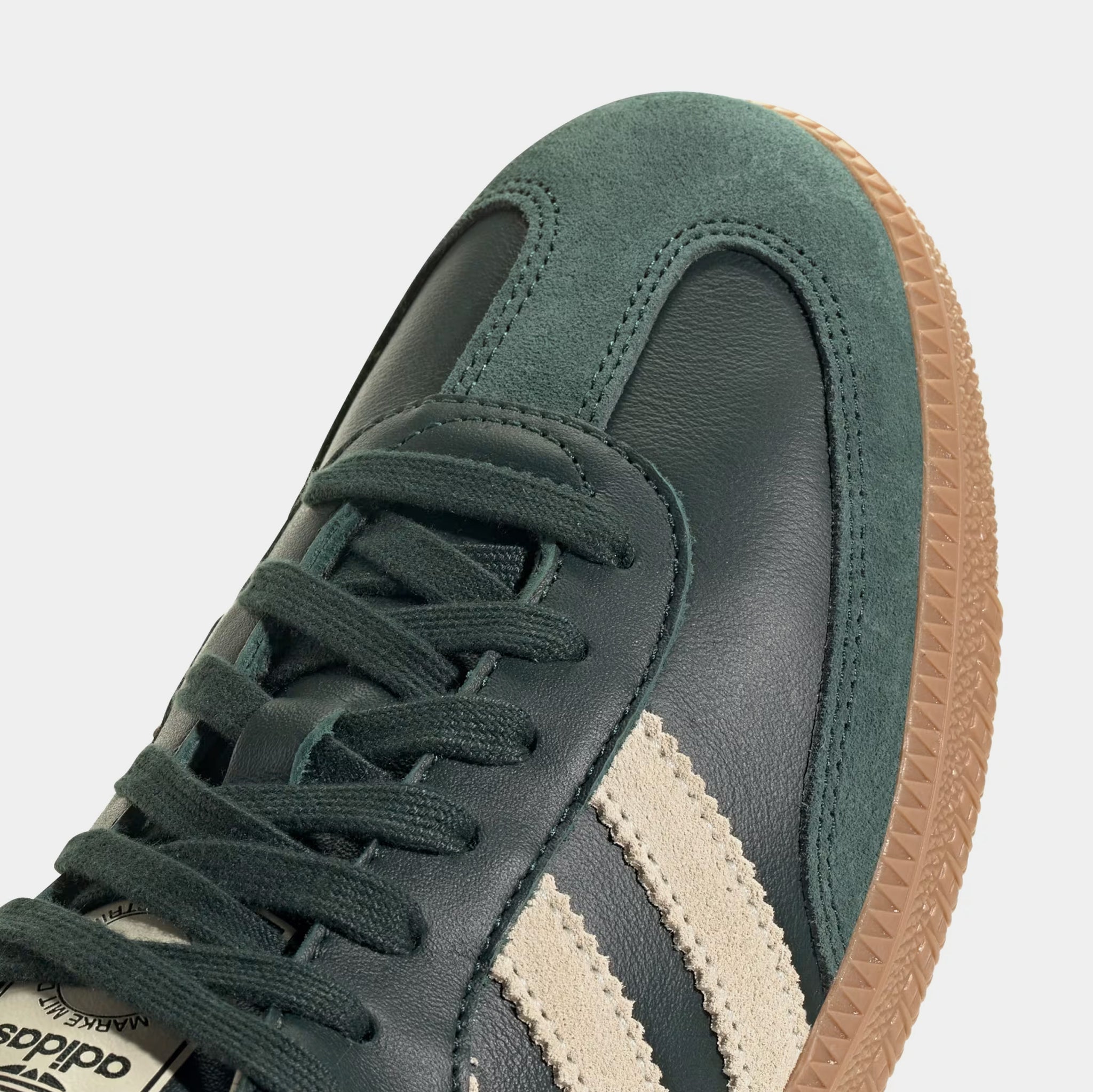 adidas Samba OG Mens Lifestyle Shoes Shadow Green White Gold Final
