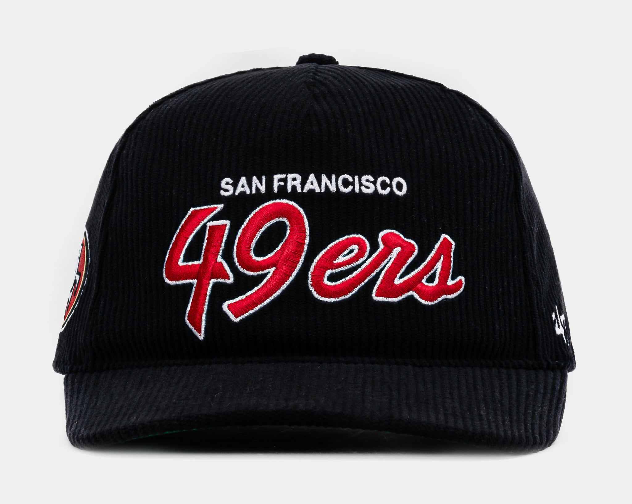 Red and Black 49ers Cap Black SF 49ers Red Bottom 75th Anniversary Patch 9Fifty  main image 3