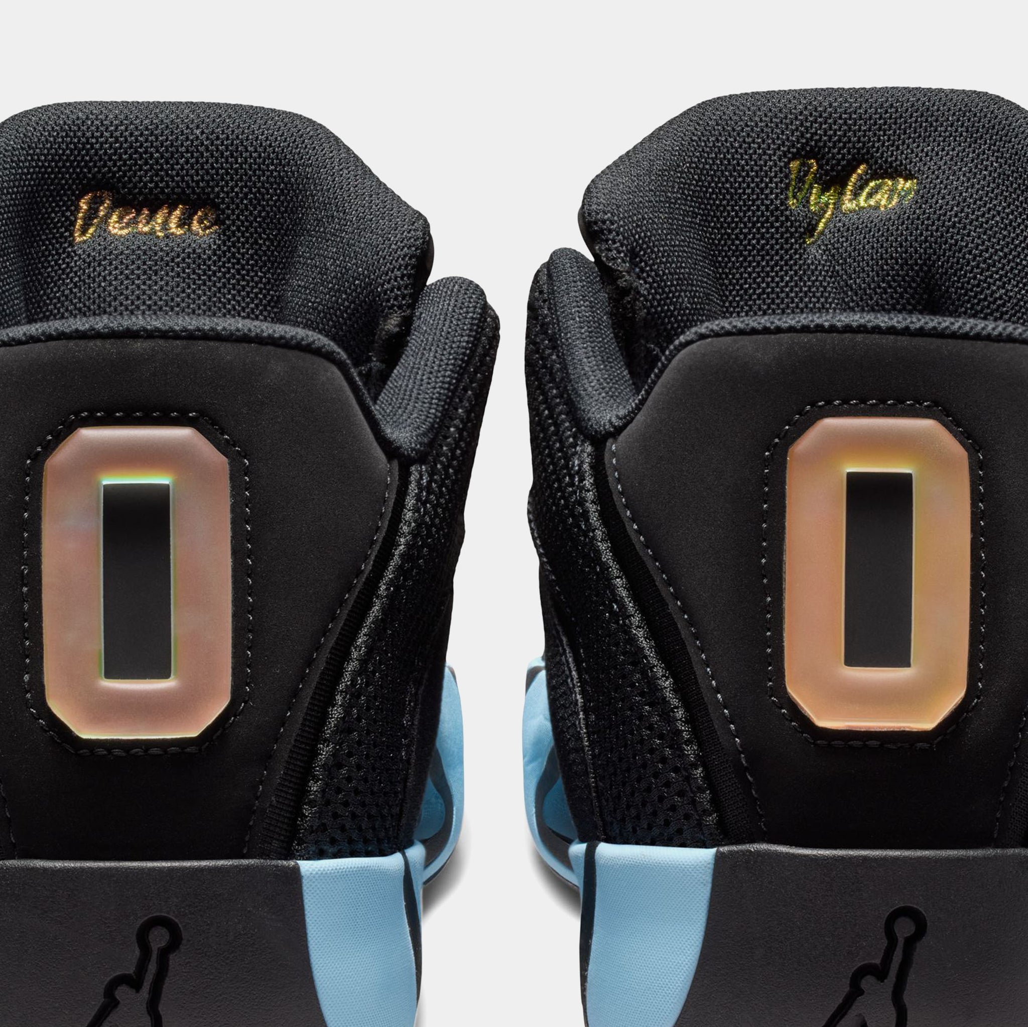 Jordan Tatum 4 Black And Ice Blue Mens Basketball Shoes Black Ice