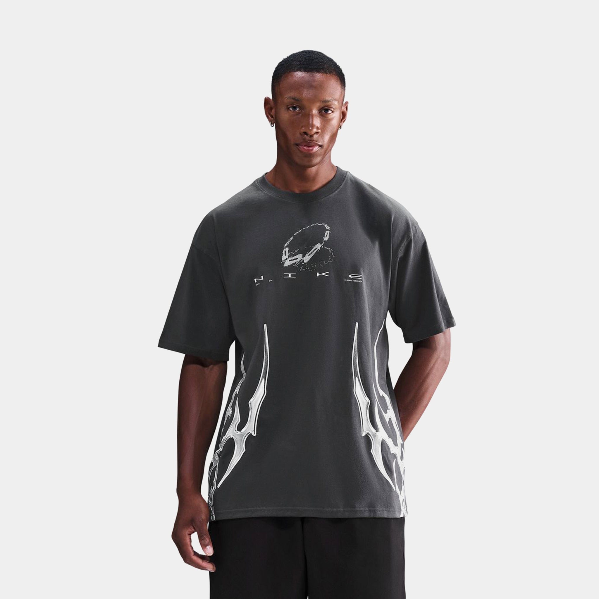 Nike NSW Air Max 90 Mens Short Sleeve Shirt Anthracite IQ8129-060
