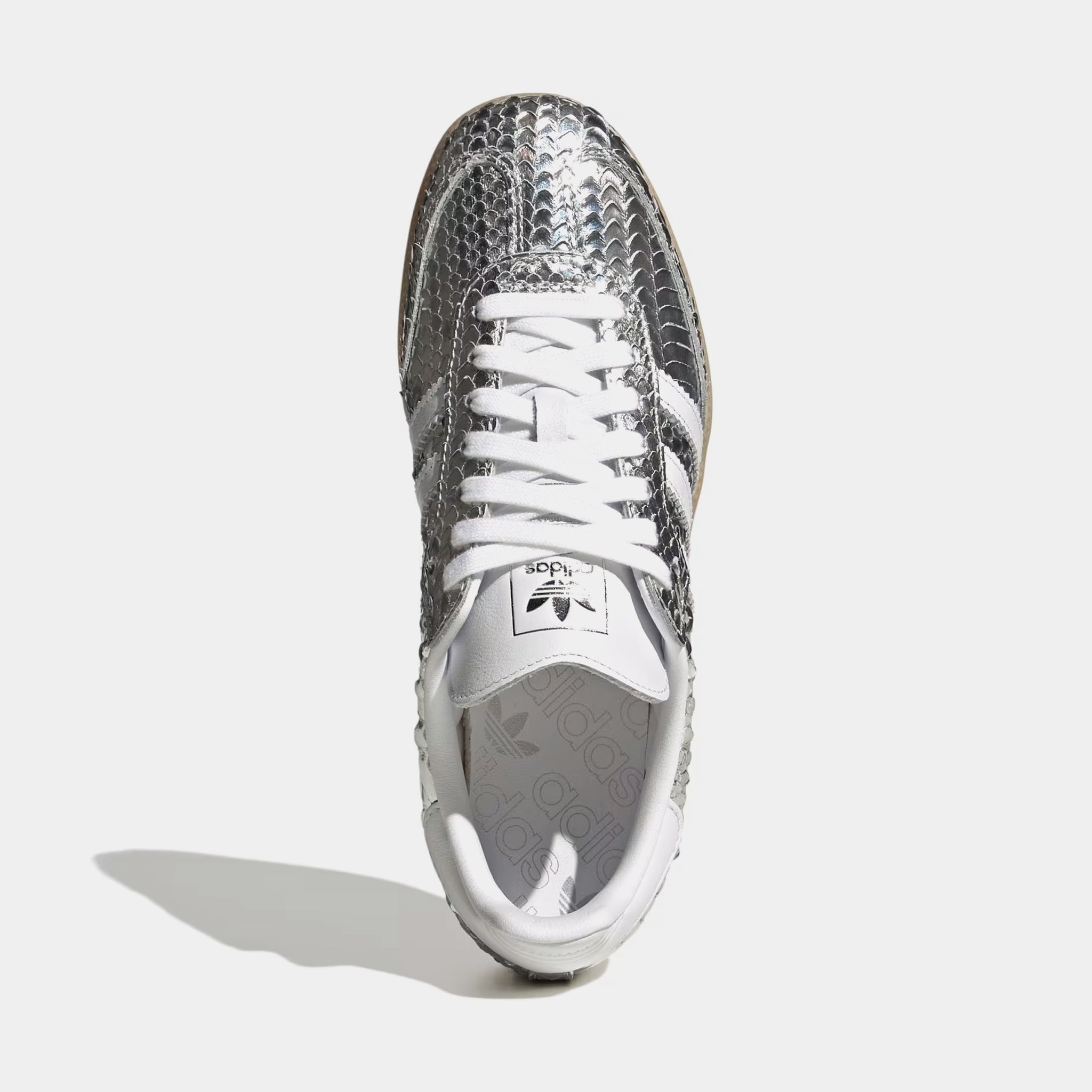 adidas gazelle silver green womens Adidas Kids (Grade School) Samba OG Crinkle Silver Metallic – Tip Top Shoes  of New York main image 0