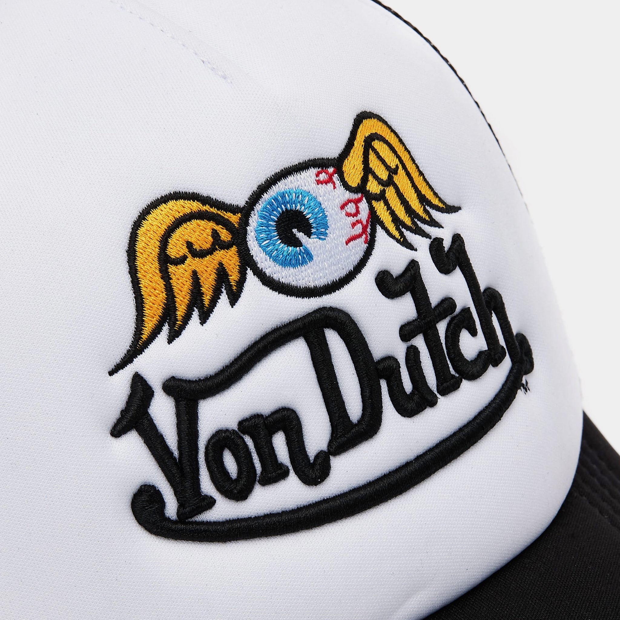 Von Dutch Von Dutch Flying Eye Trucker Mens Hat Black White