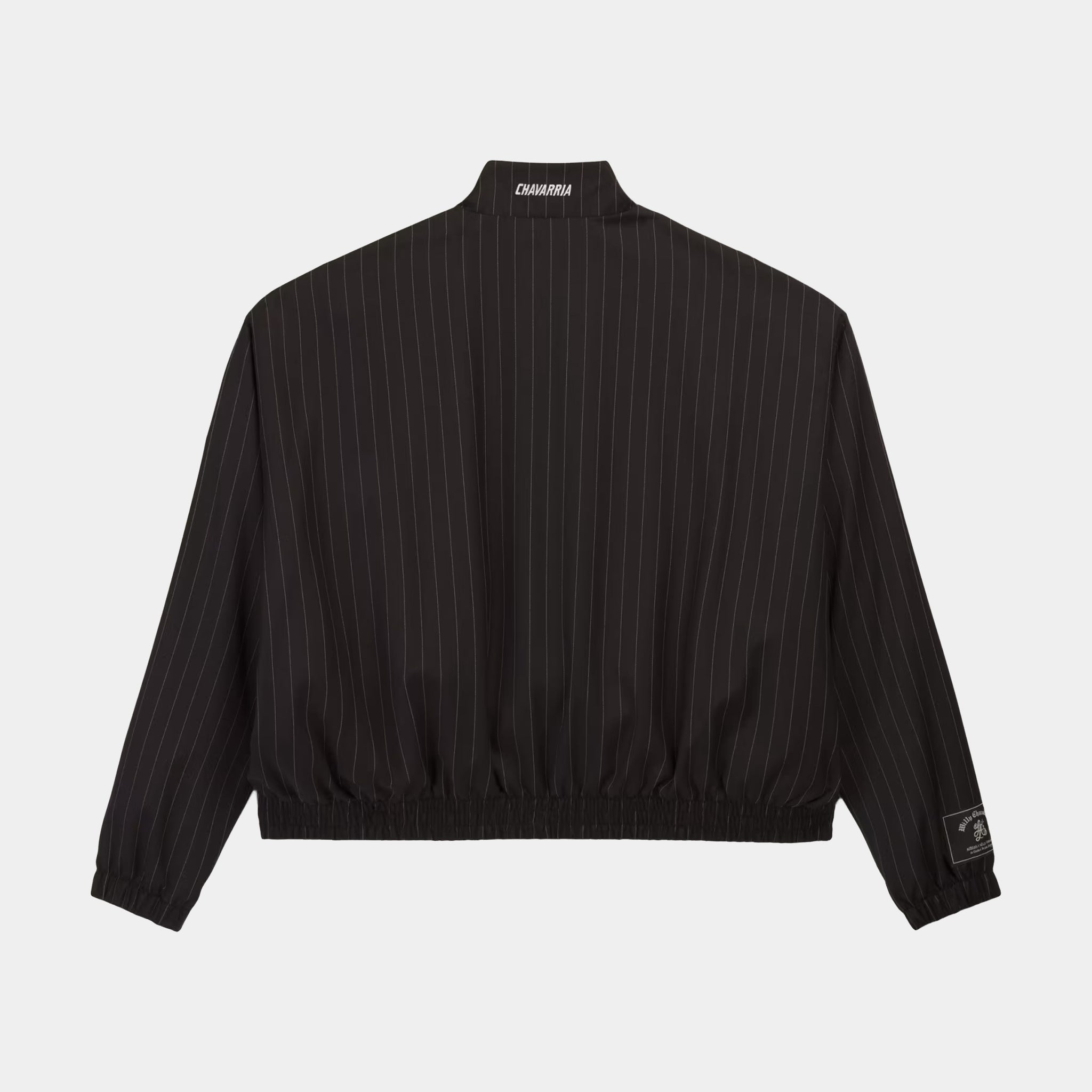 adidas Chavarria Pinstripe Track Mens Jacket Black White KR8696
