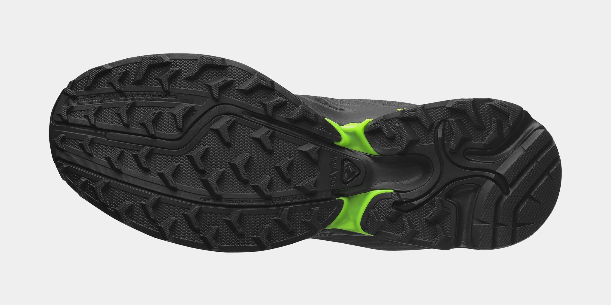 Salomon XT Pathway 2 Mens Running Shoes Asphalt Black Green Gecko