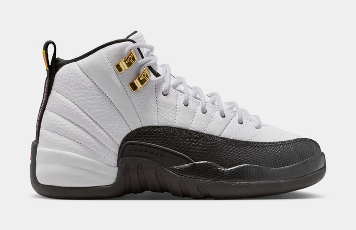 Jordan Air Jordan 12 Retro Taxi Mens Lifestyle Shoes White Black